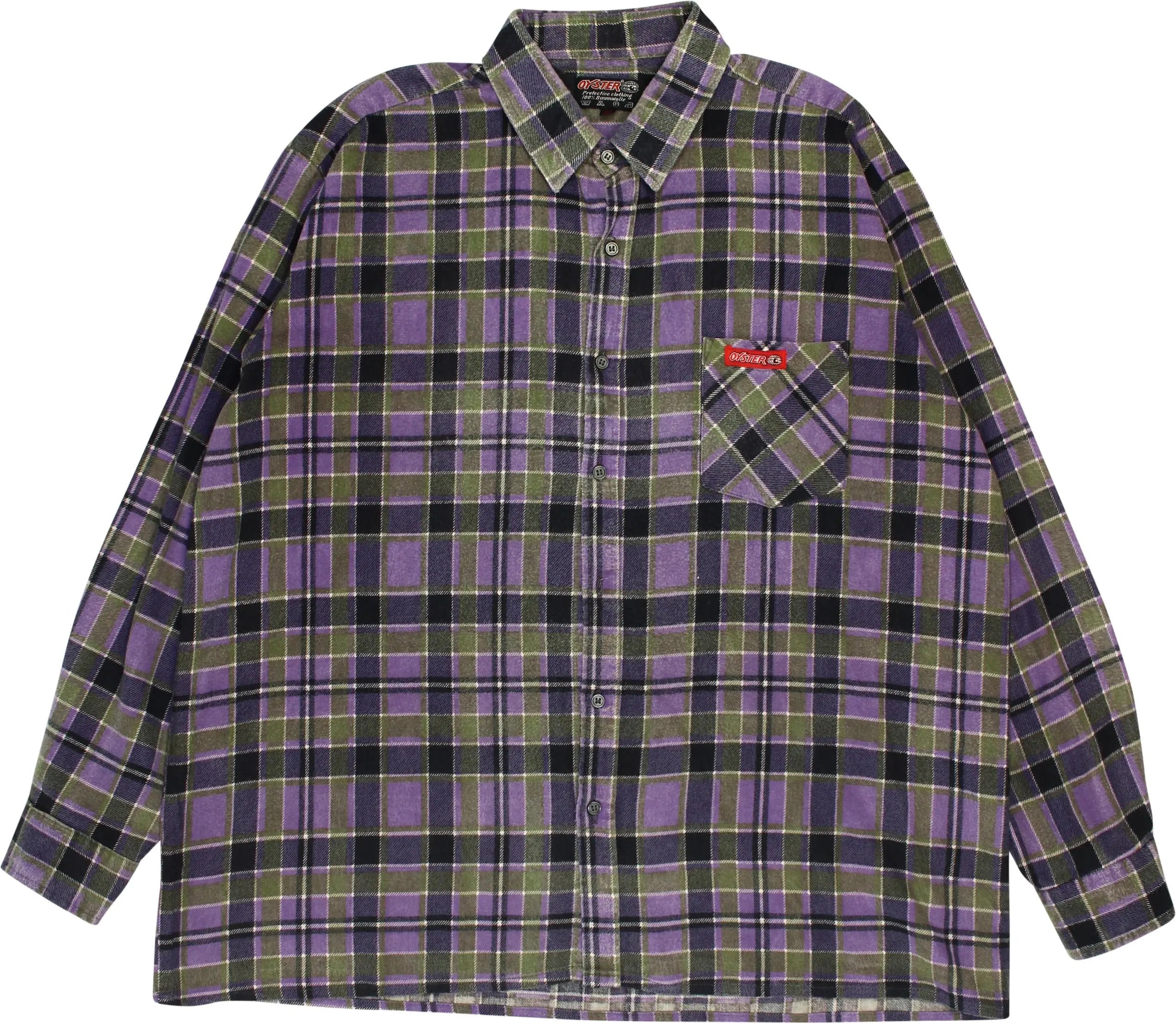 Oyster - 90s Checkered Flannel Shirt- ThriftTale.com - Vintage and second handclothing