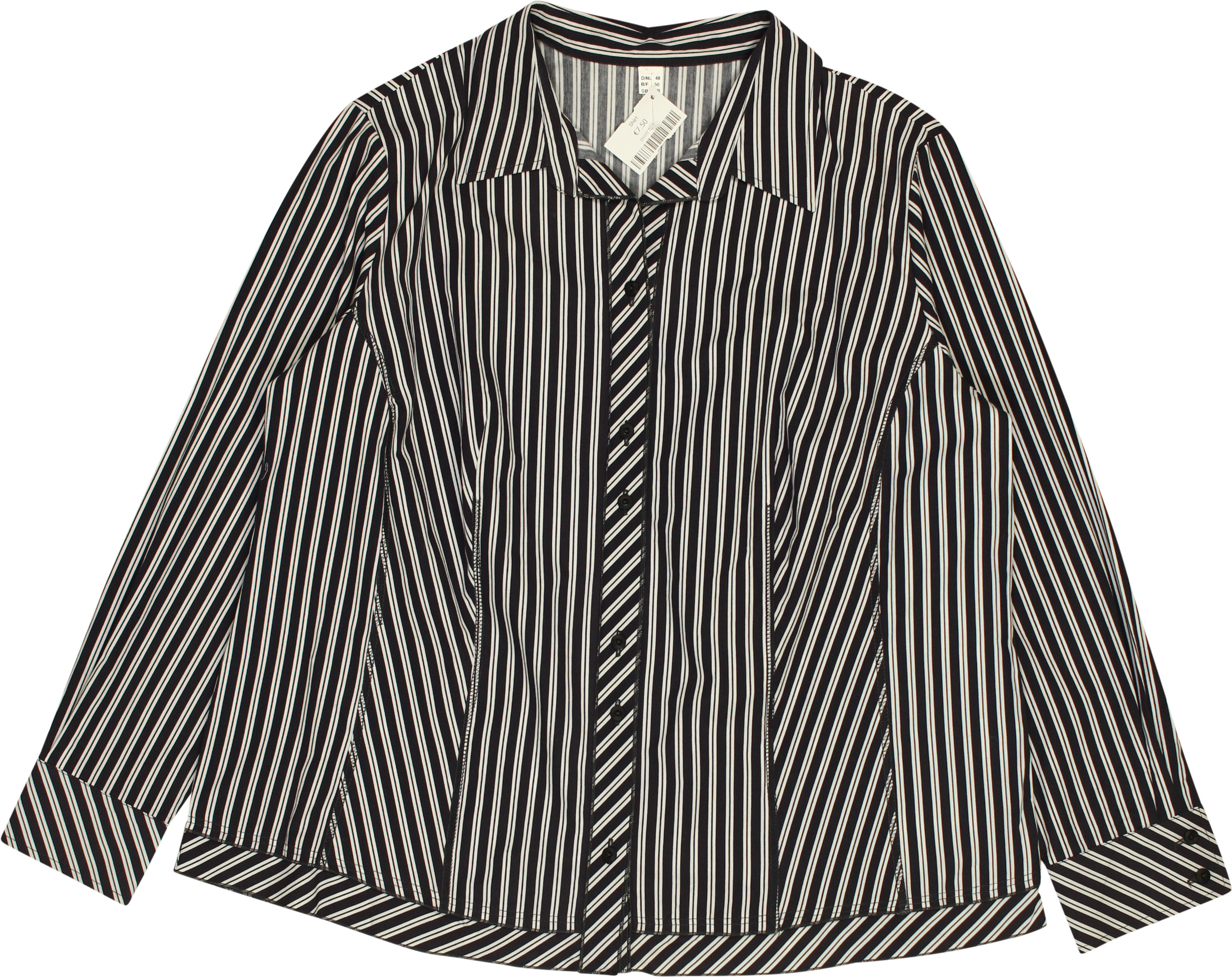Unknown - Striped Shirt- ThriftTale.com - Vintage and second handclothing