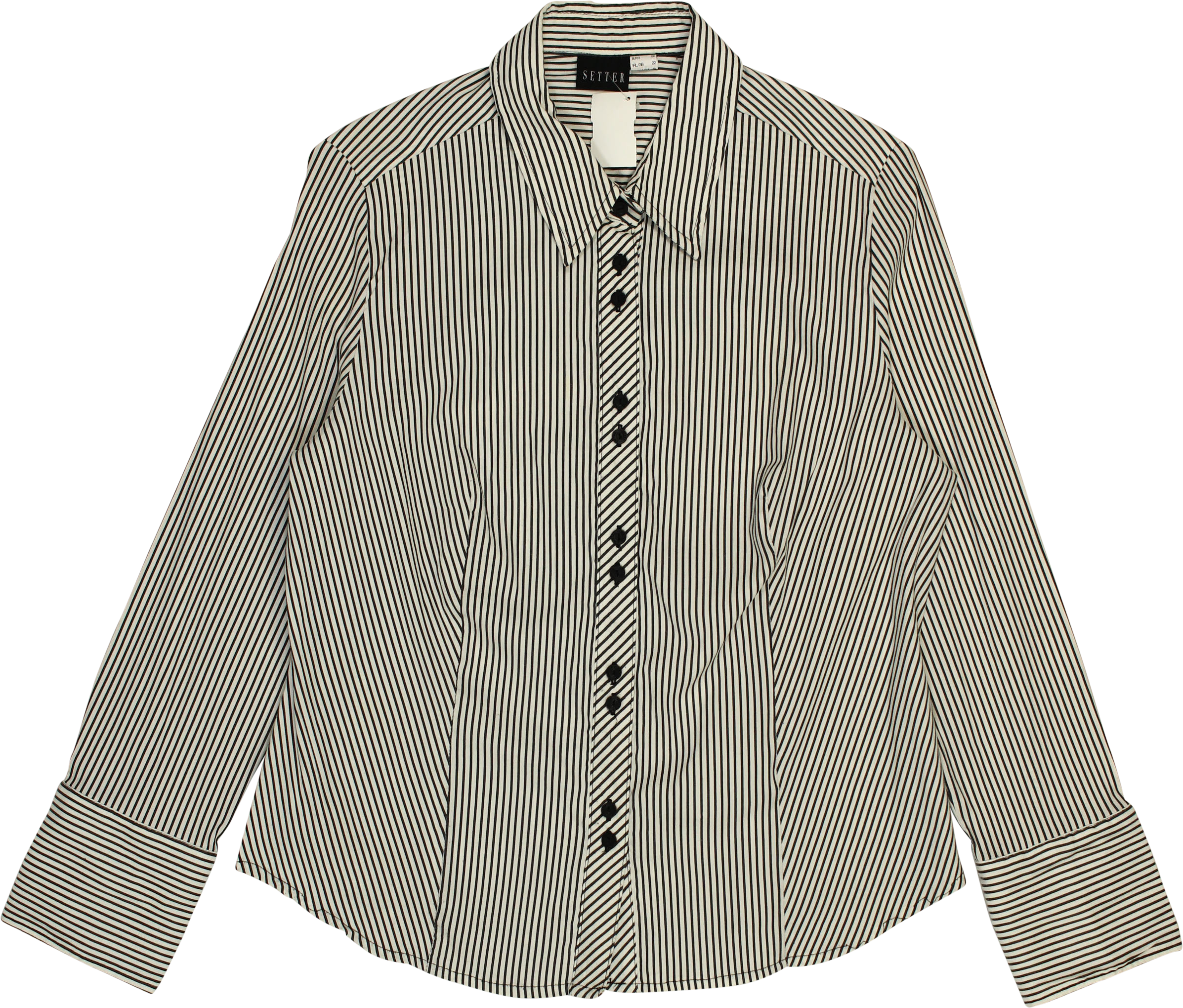 Setter - Striped Shirt- ThriftTale.com - Vintage and second handclothing