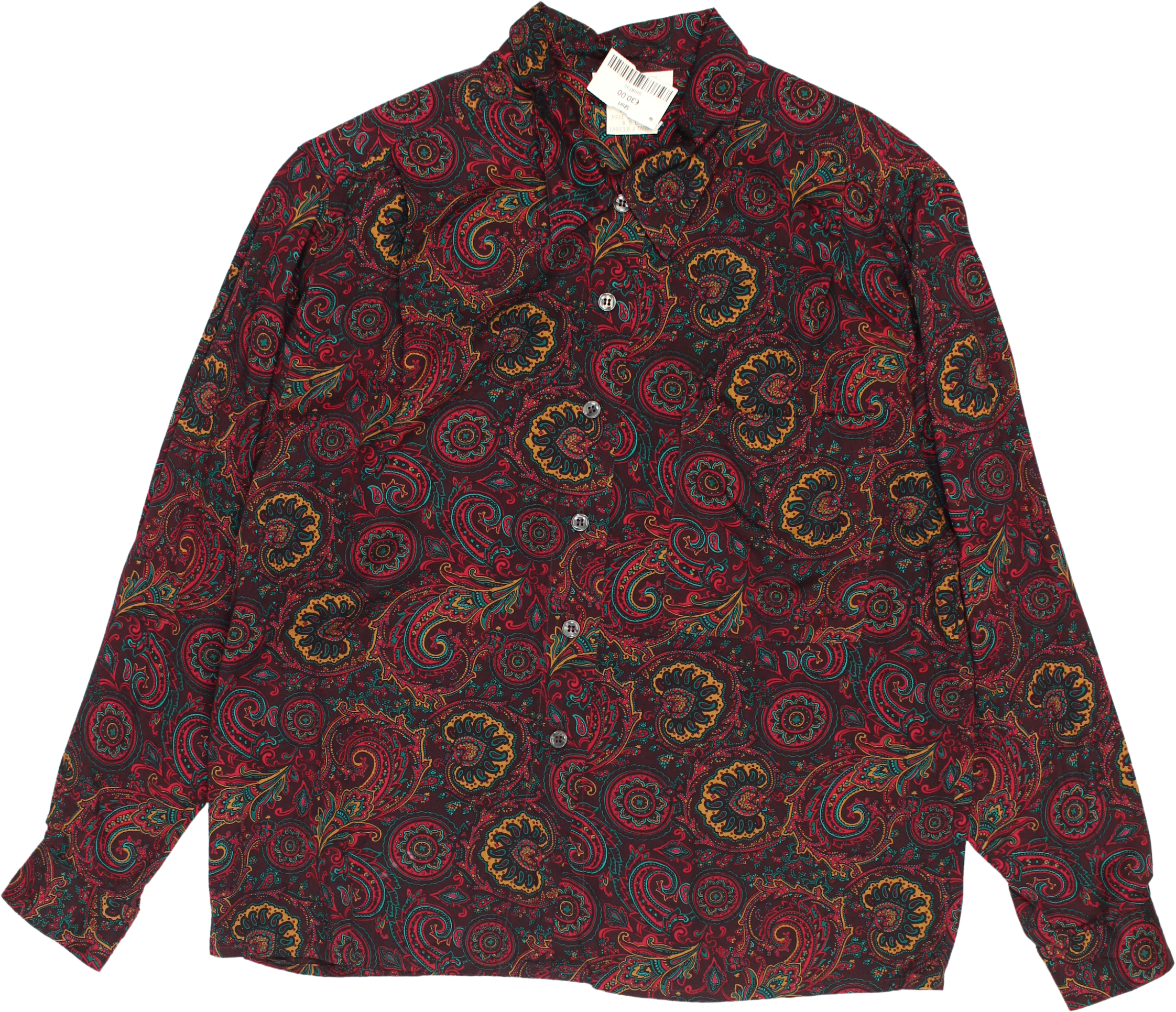 Jones New York - Paisley 80's Blouse- ThriftTale.com - Vintage and second handclothing