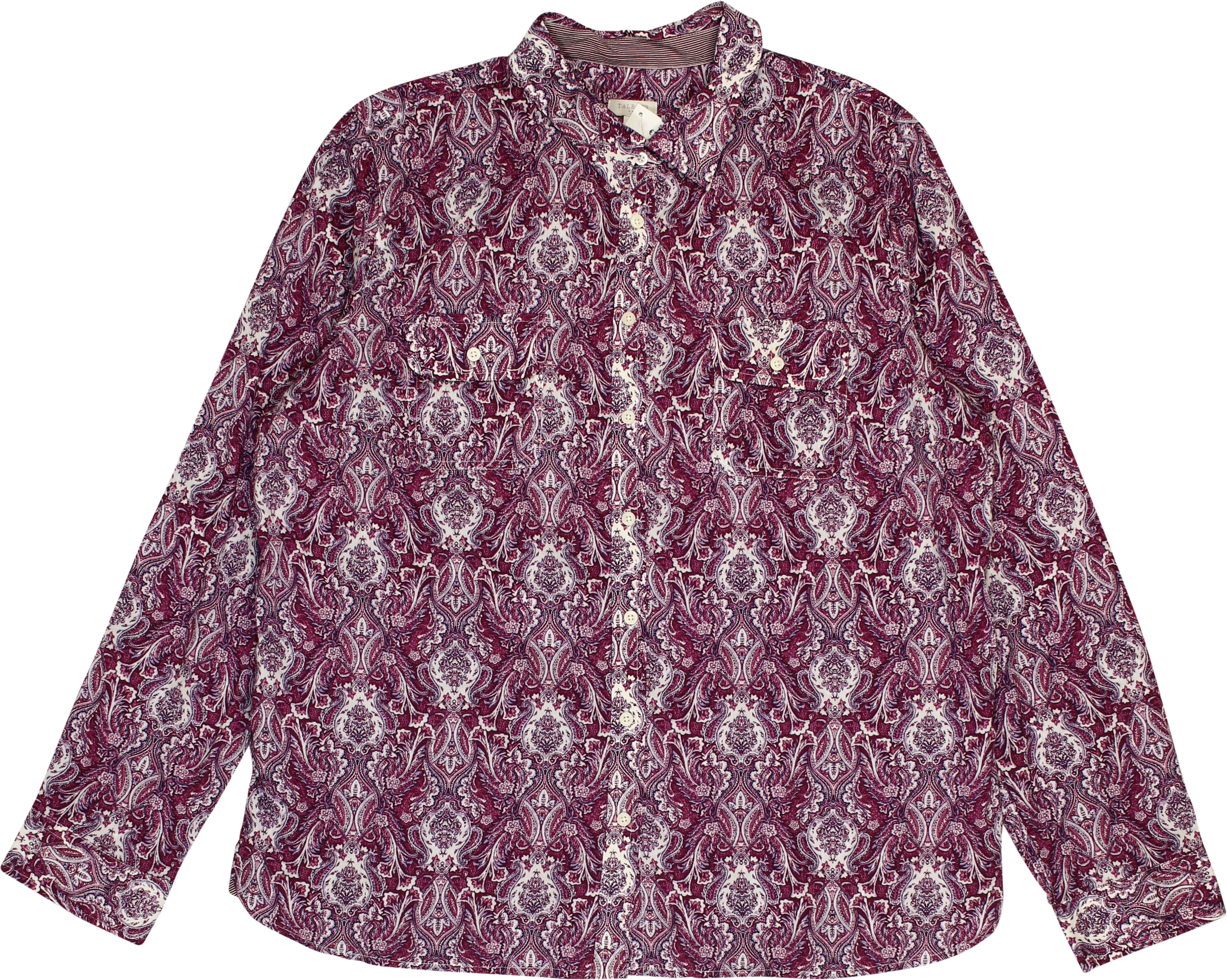 Talbots - Paisley Shirt- ThriftTale.com - Vintage and second handclothing