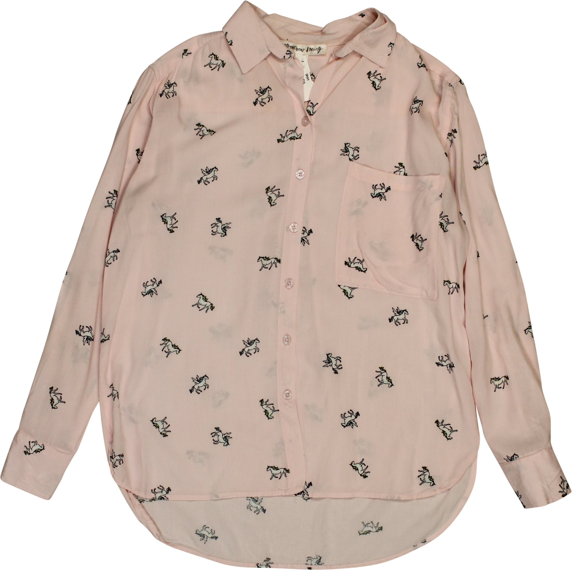 Streetwear Society - Unicorn Pyjama Top- ThriftTale.com - Vintage and second handclothing