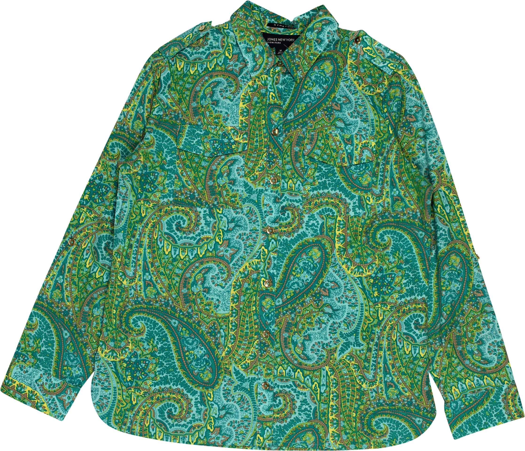 Jones New York - Paisley Shirt- ThriftTale.com - Vintage and second handclothing