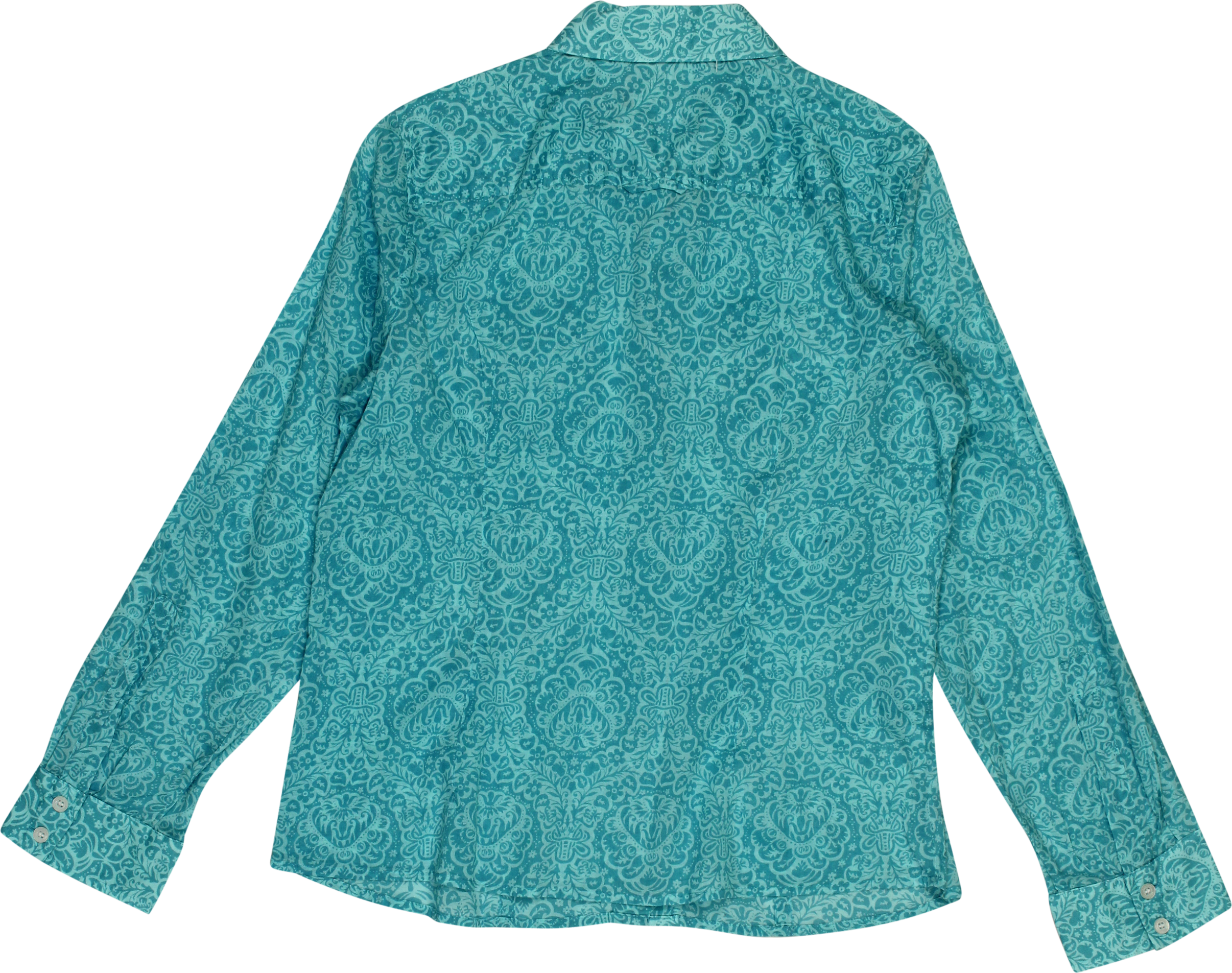 Liz Claiborne - Blue Shirt- ThriftTale.com - Vintage and second handclothing