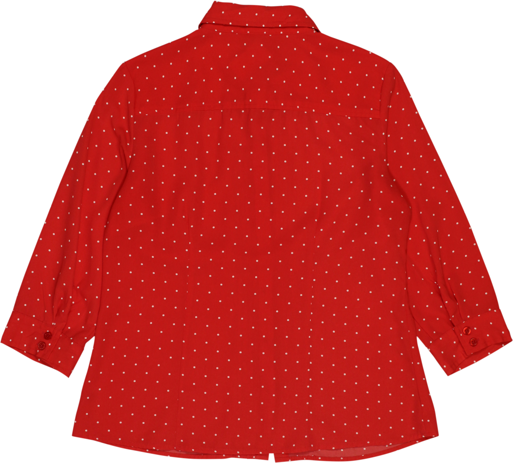 Laura Scott - 80's Polkadot Shirt- ThriftTale.com - Vintage and second handclothing