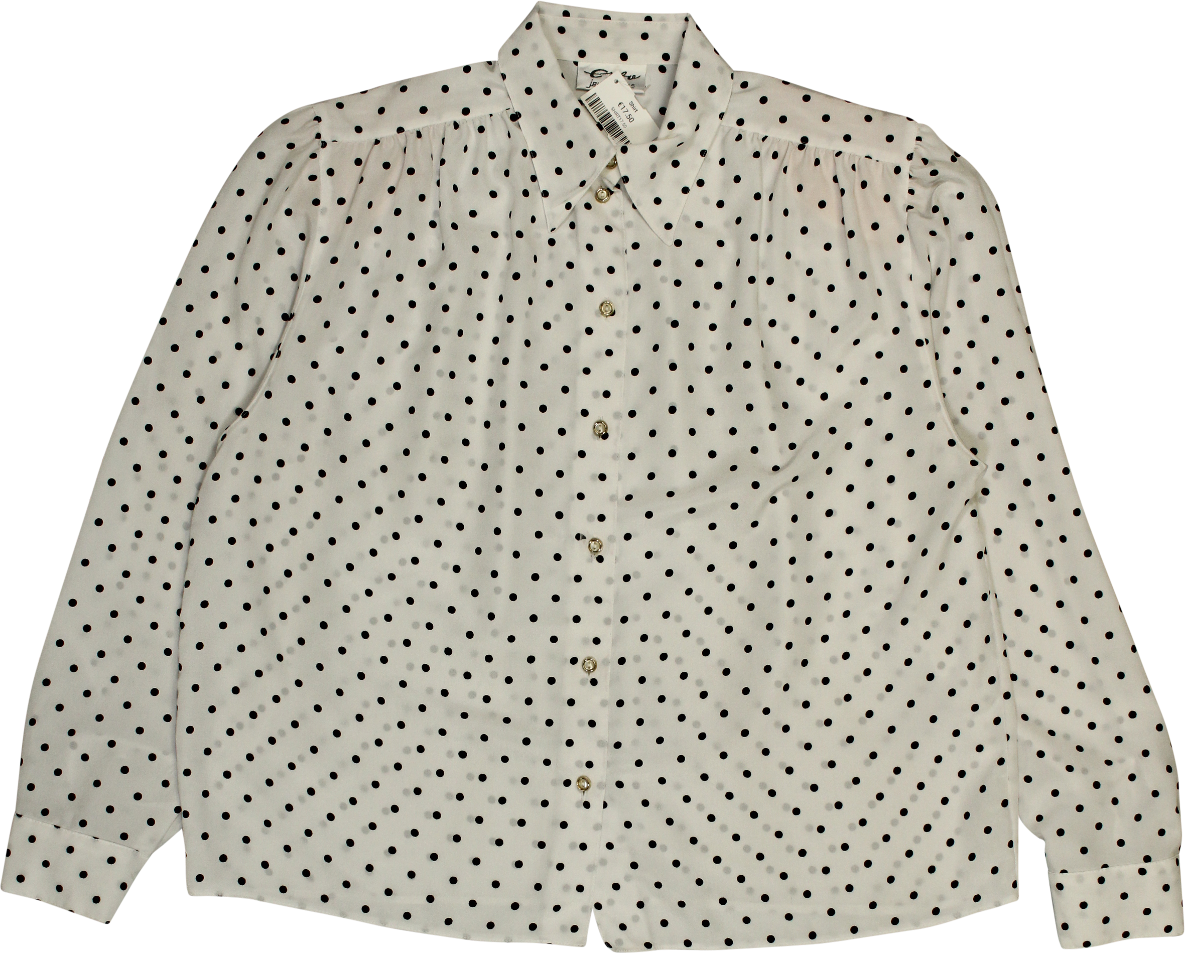 Jeunesse - 80's Polkadot Shirt- ThriftTale.com - Vintage and second handclothing