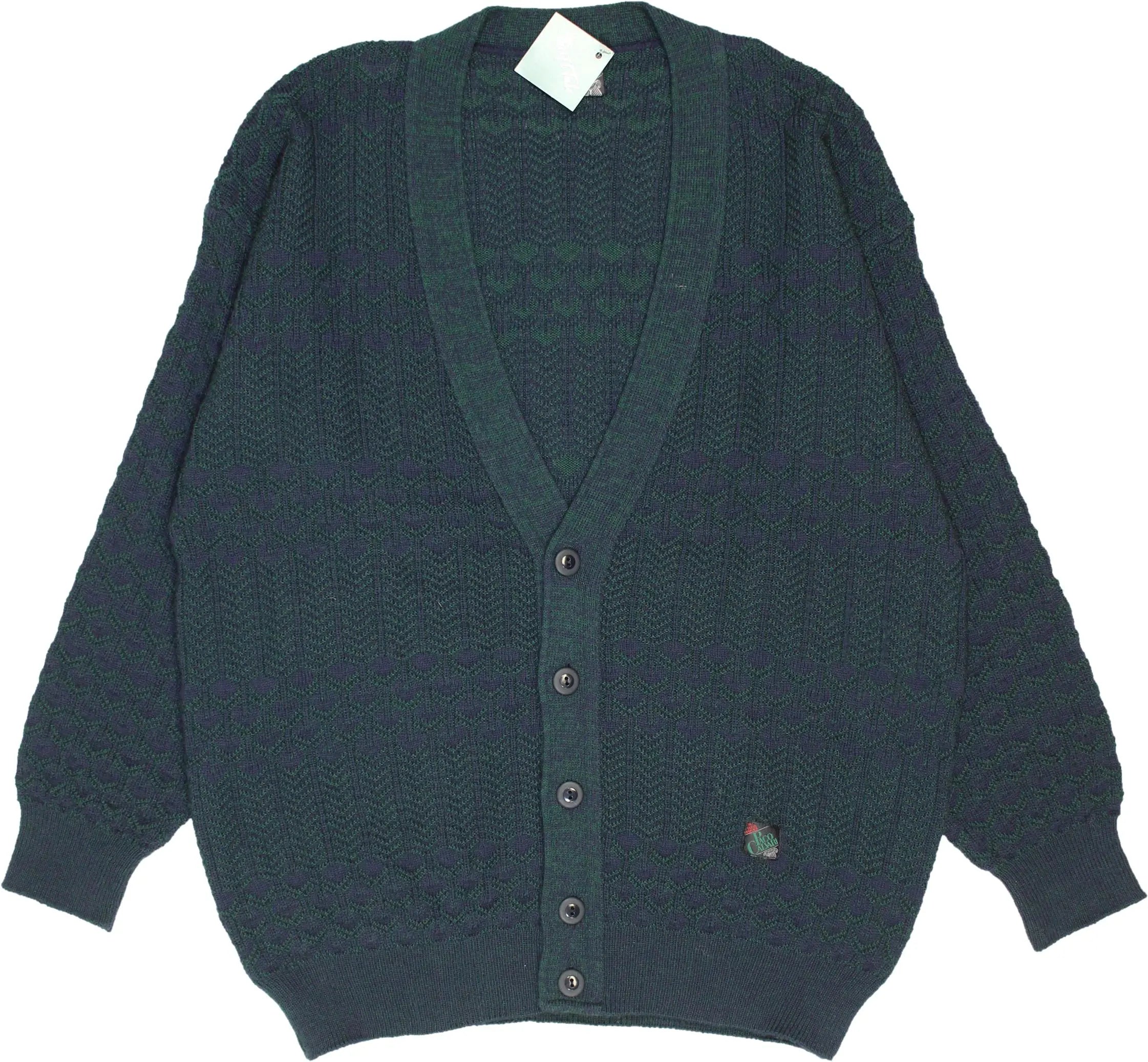 Paco Calvari - 90s Wool Blend Cardigan- ThriftTale.com - Vintage and second handclothing