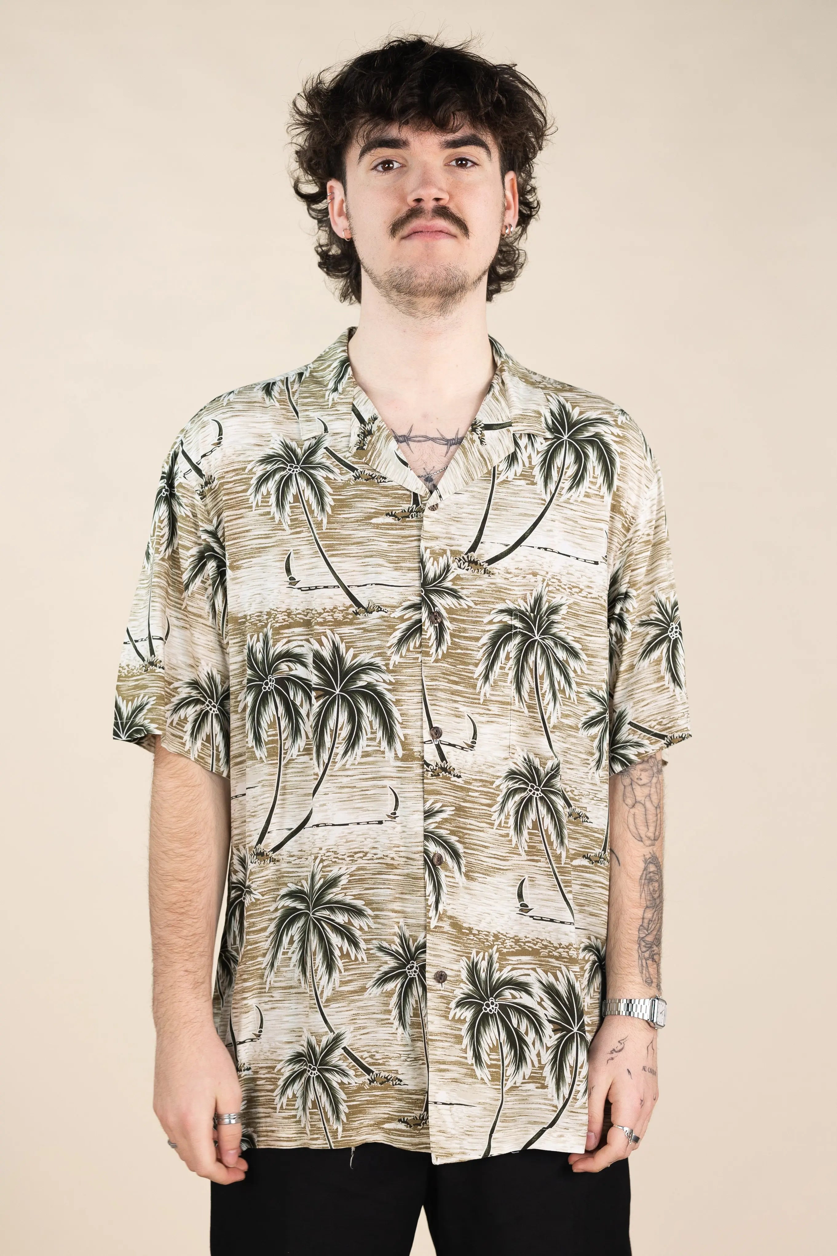 Paradise Bay - Hawaiian Shirt- ThriftTale.com - Vintage and second handclothing