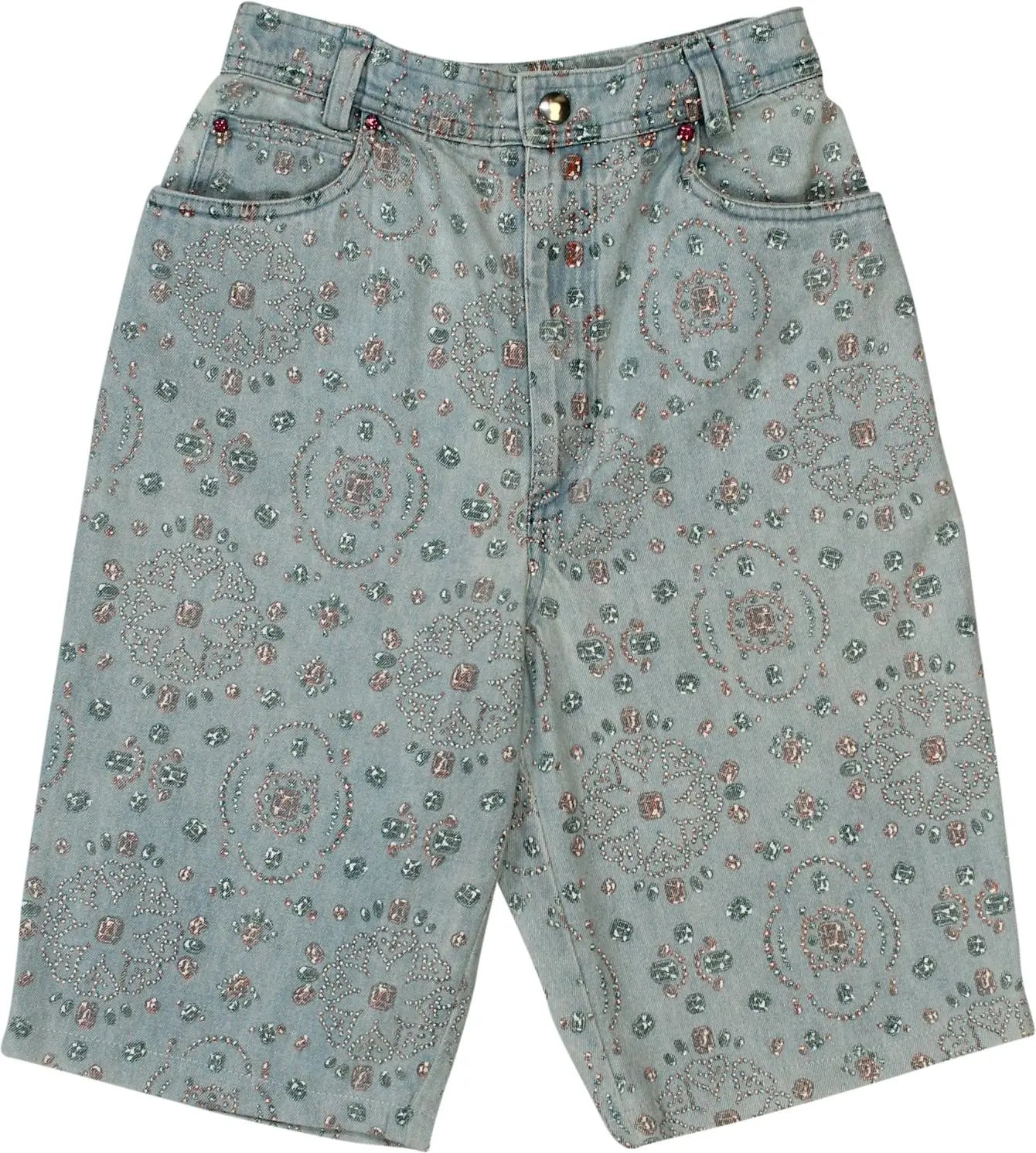 Paradise - Blue Denim Shorts- ThriftTale.com - Vintage and second handclothing