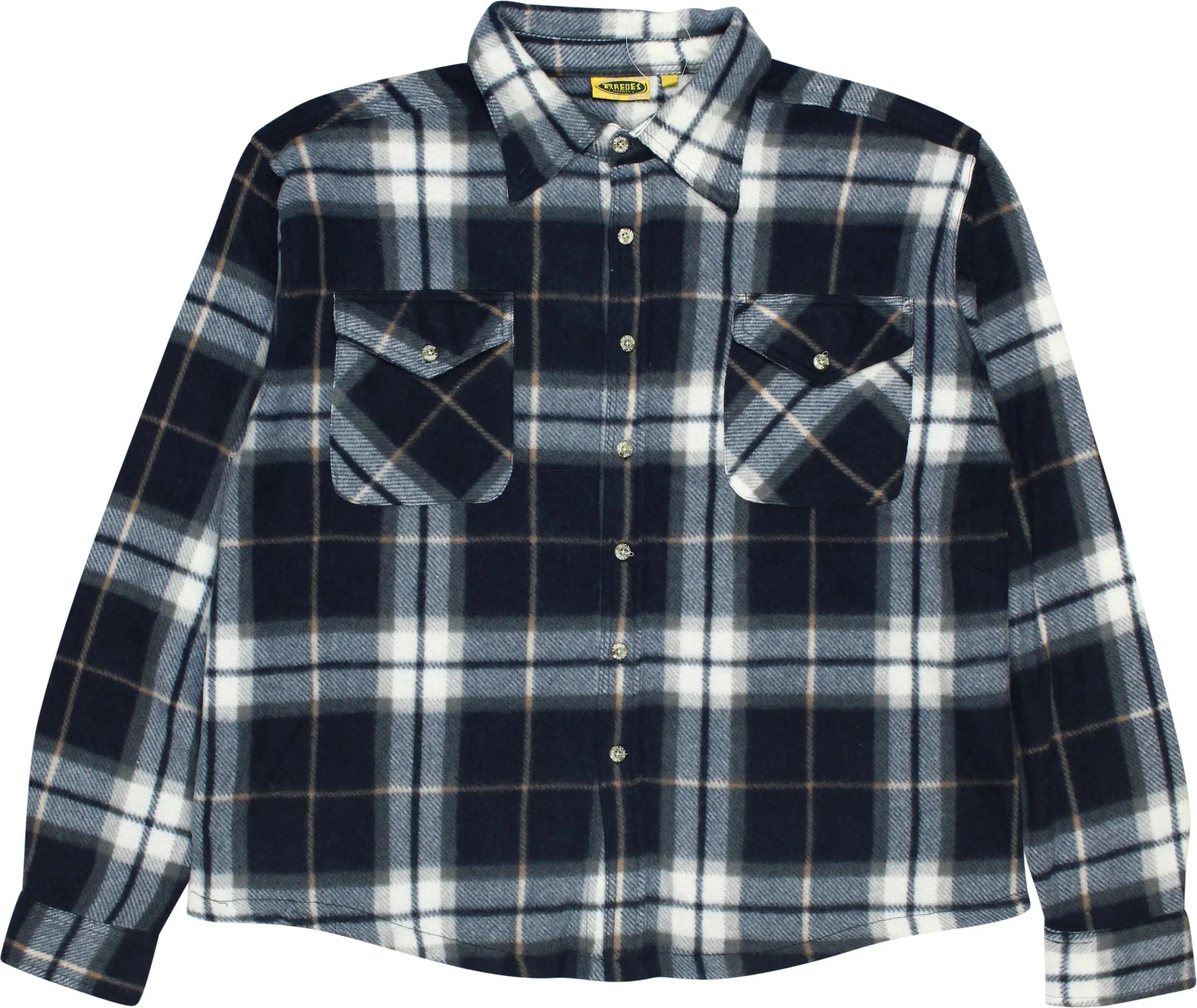 Paredes Security - Flannel Fleece Shirt- ThriftTale.com - Vintage and second handclothing