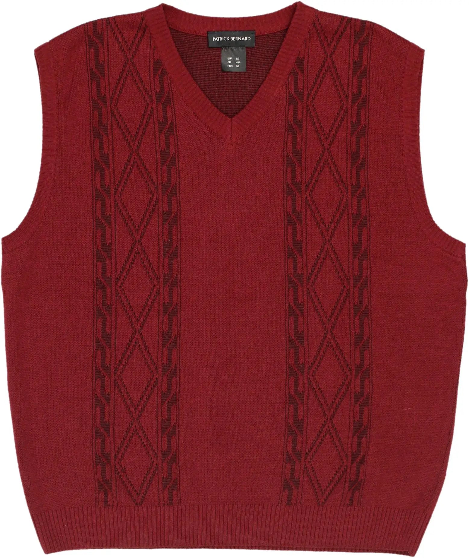 Patrick Bernard - Knitted Sweater Vest- ThriftTale.com - Vintage and second handclothing