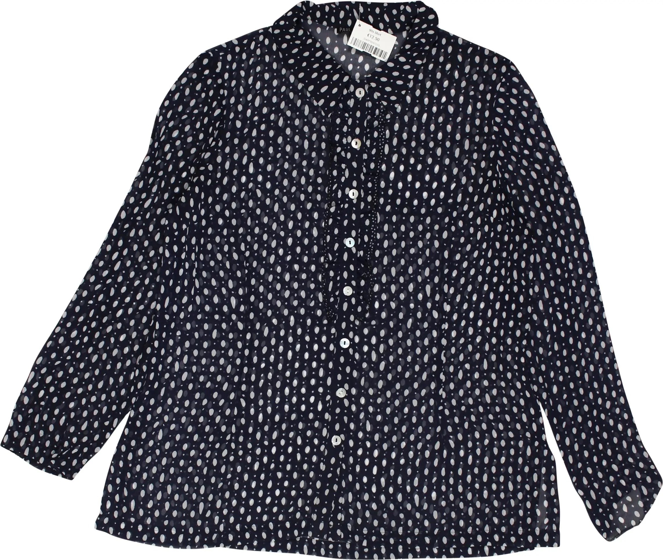 Paul Mausner - Polkadot Blouse- ThriftTale.com - Vintage and second handclothing