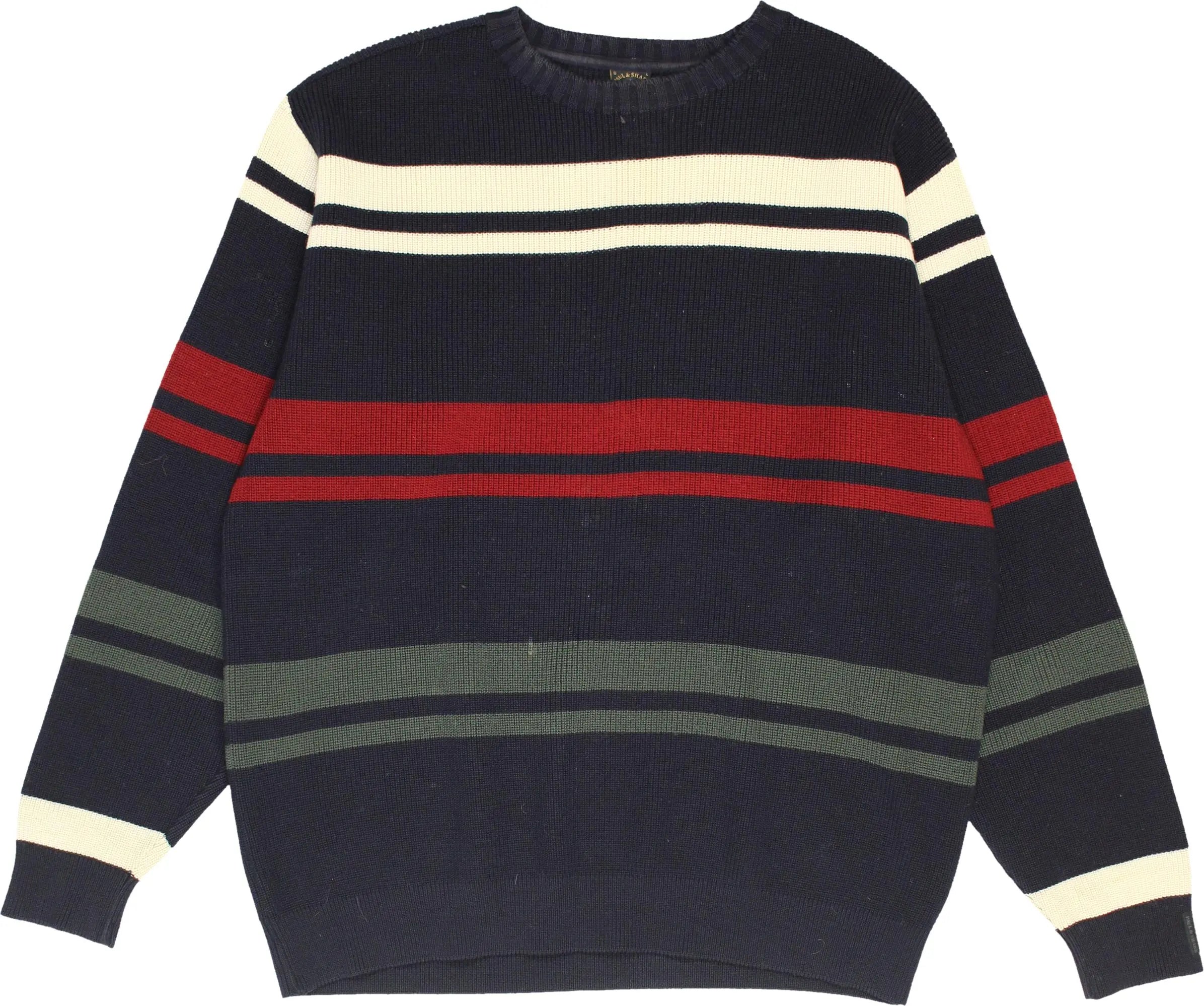 Paul & Shark - 90s Paul & Shark Striped Jumper- ThriftTale.com - Vintage and second handclothing