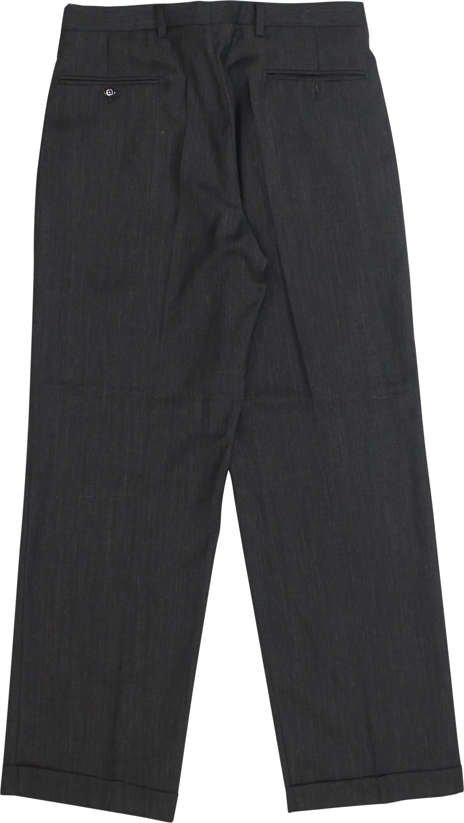 Pecci - Grey Smart Trousers- ThriftTale.com - Vintage and second handclothing