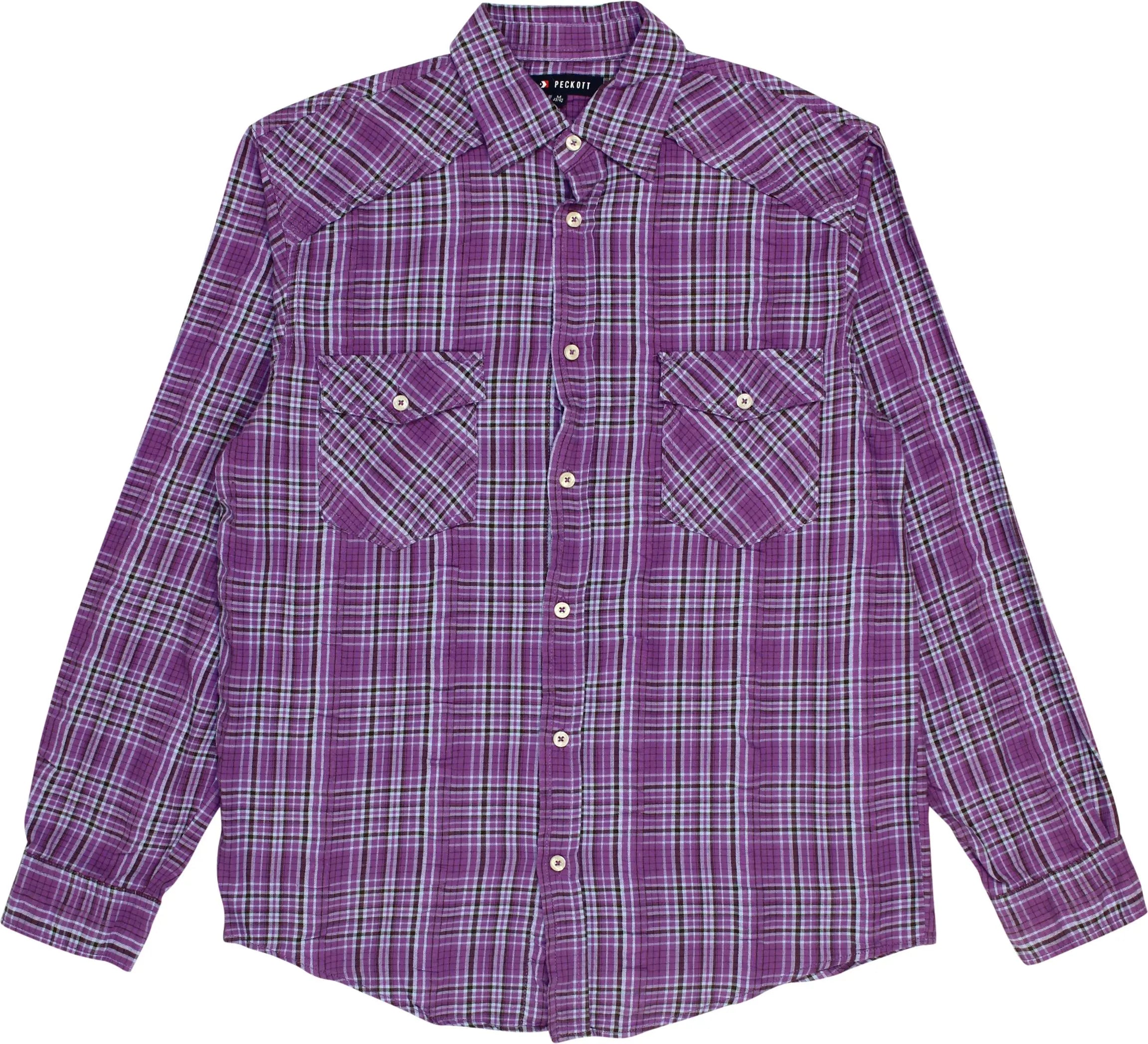 Peckott - Checkered Flannel Shirt- ThriftTale.com - Vintage and second handclothing