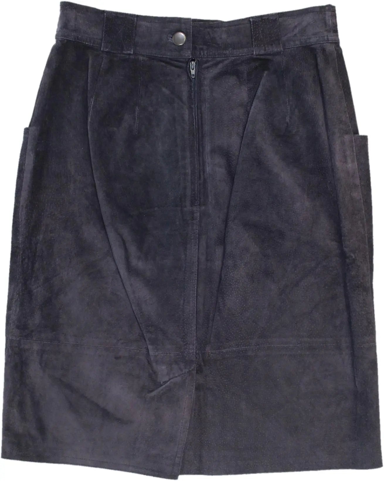 Pelle D'oro - Suede Skirt- ThriftTale.com - Vintage and second handclothing