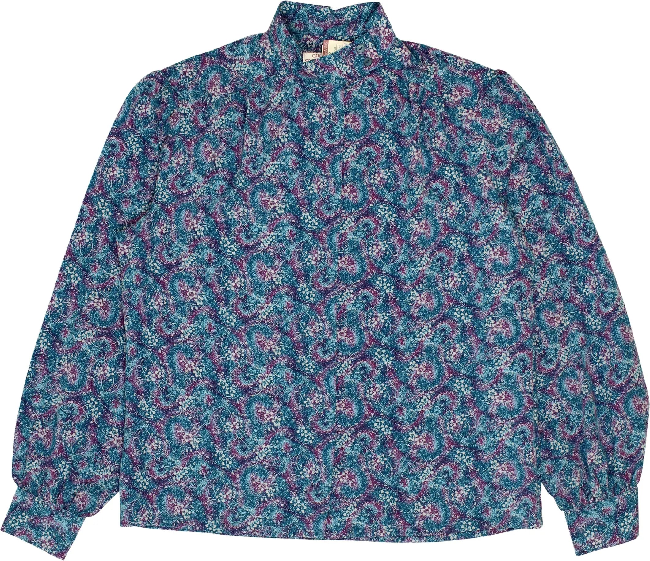 Pendleton - 80s Floral Blouse- ThriftTale.com - Vintage and second handclothing