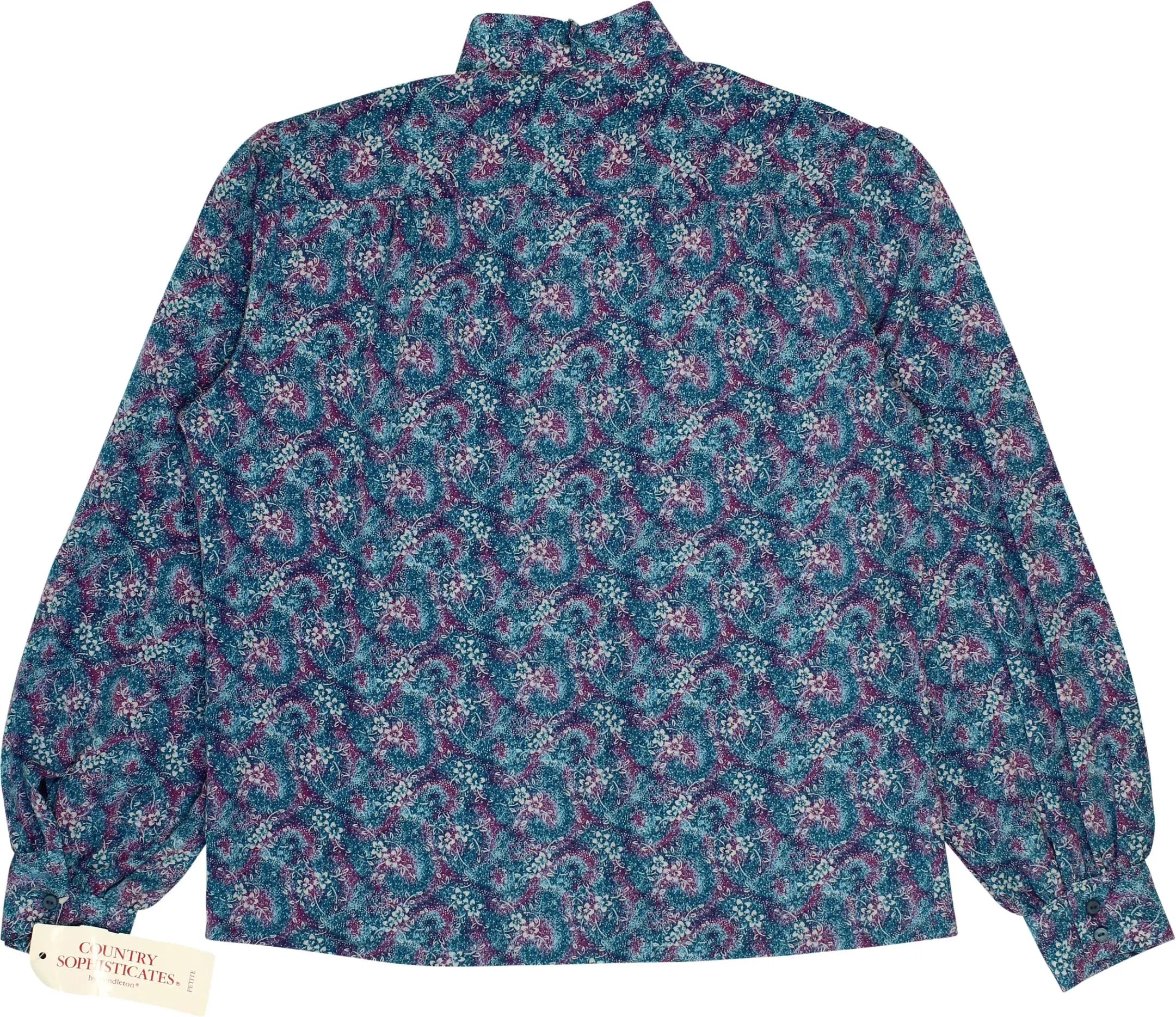 Pendleton - 80s Floral Blouse- ThriftTale.com - Vintage and second handclothing