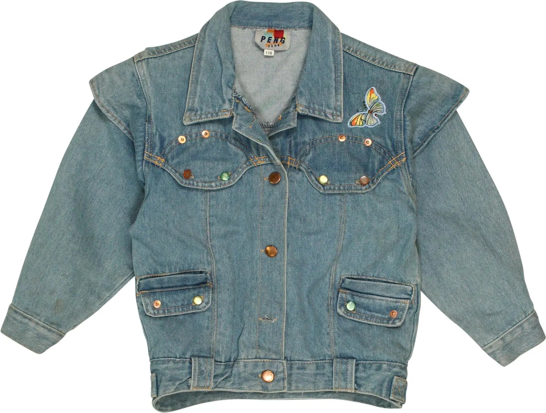Peng - Denim Jacket- ThriftTale.com - Vintage and second handclothing