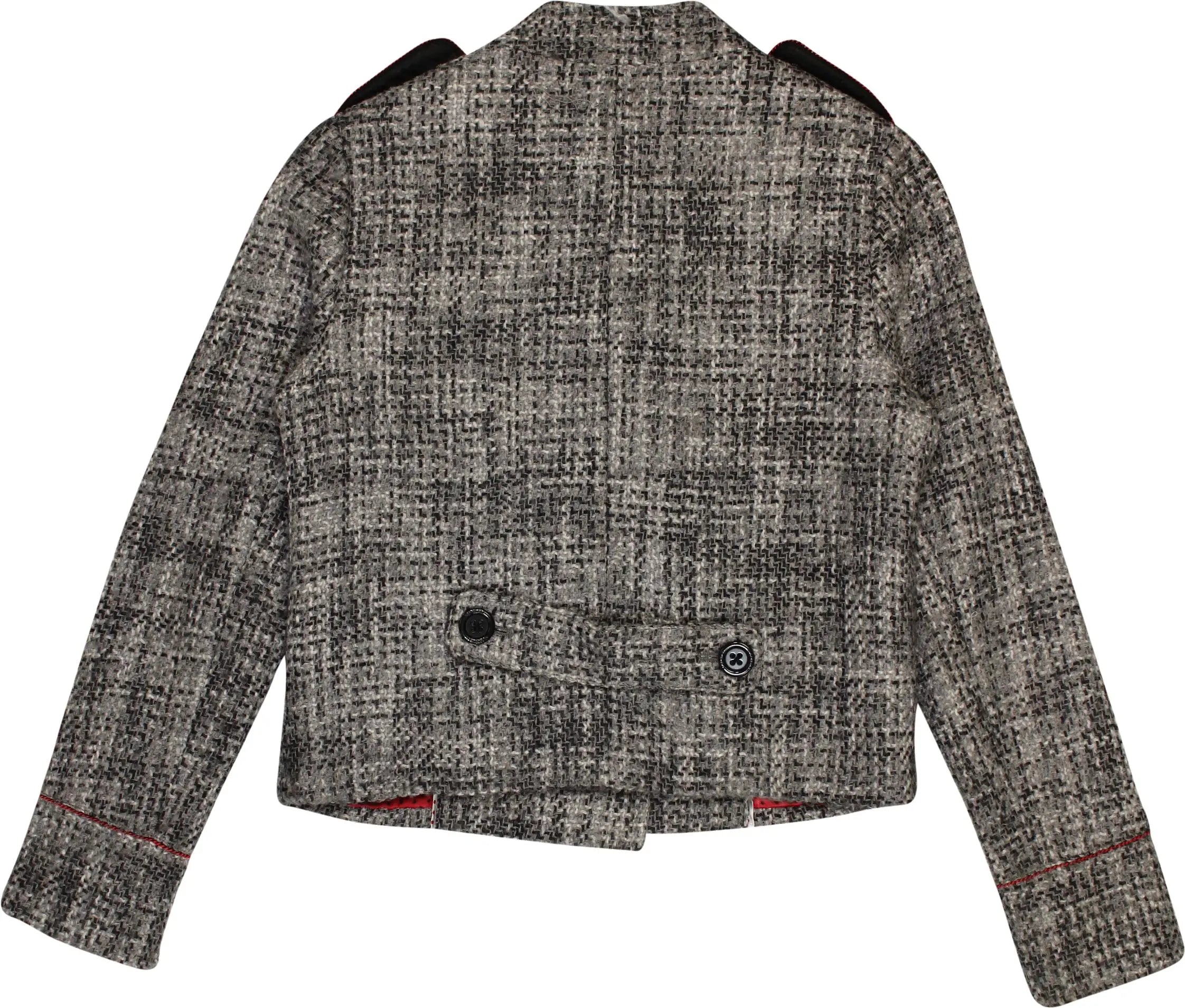 Pepe Jeans - Grey Wool Blend Jacket by Pepe Jeans- ThriftTale.com - Vintage and second handclothing