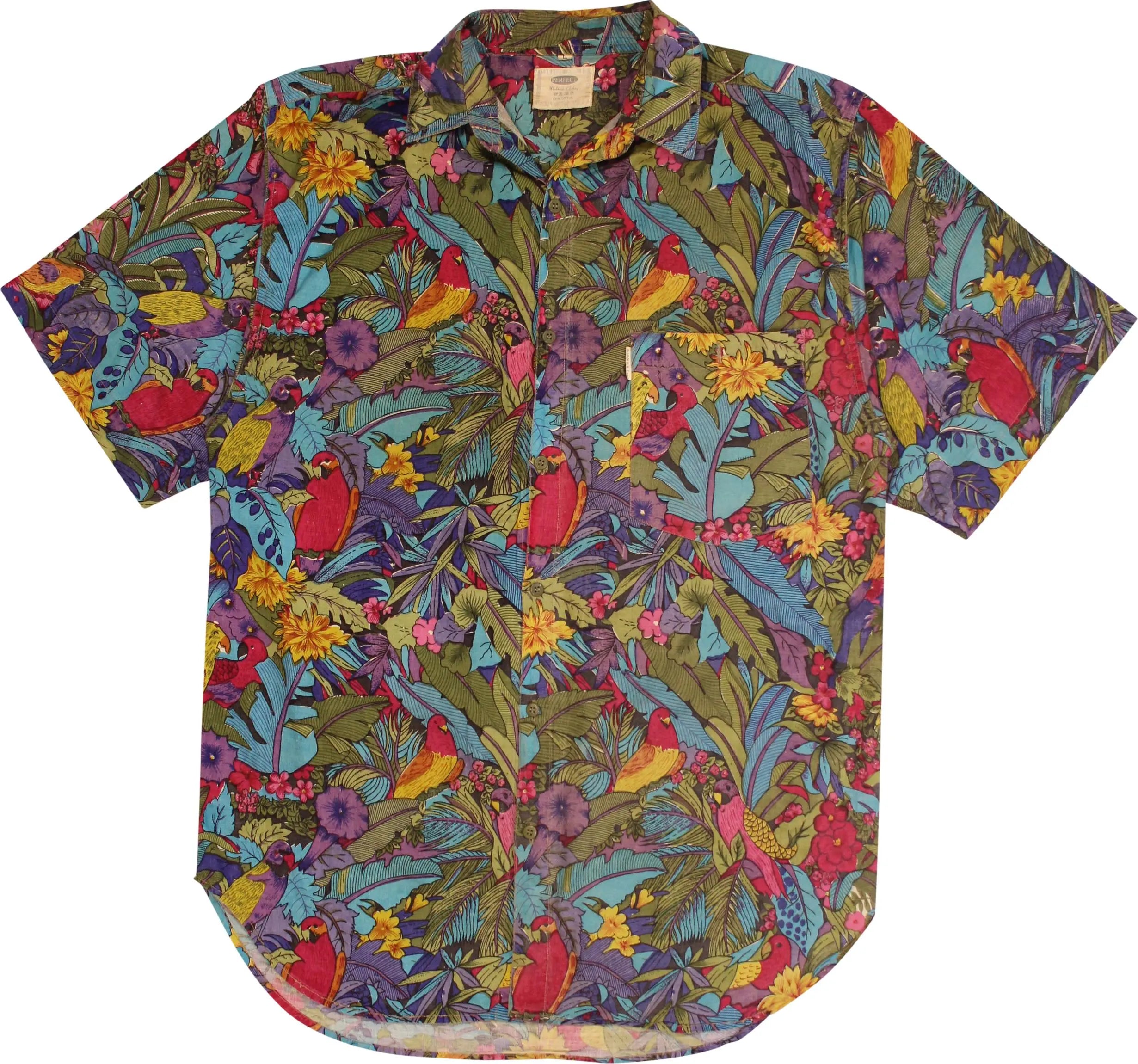 Perfect - 00s Shirt with Parrot Print- ThriftTale.com - Vintage and second handclothing
