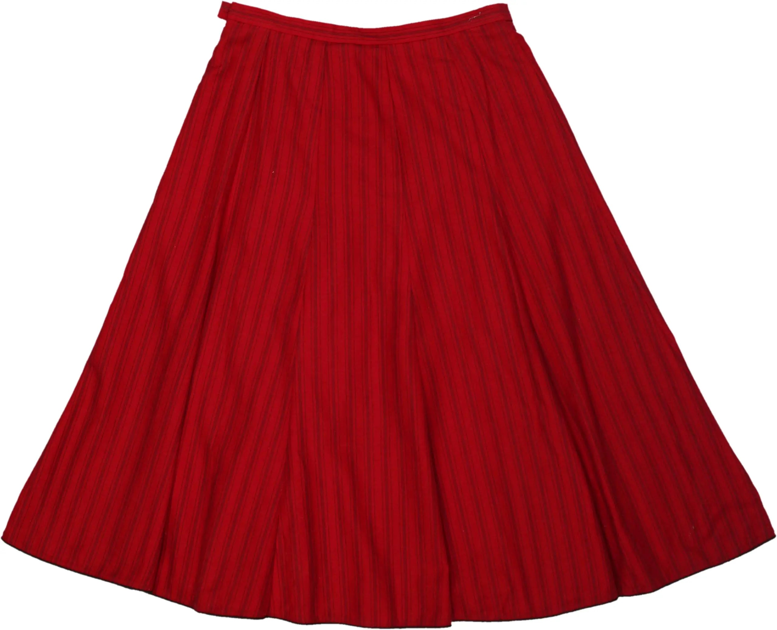 Perry - 80s Folklore Pleated Skirt- ThriftTale.com - Vintage and second handclothing