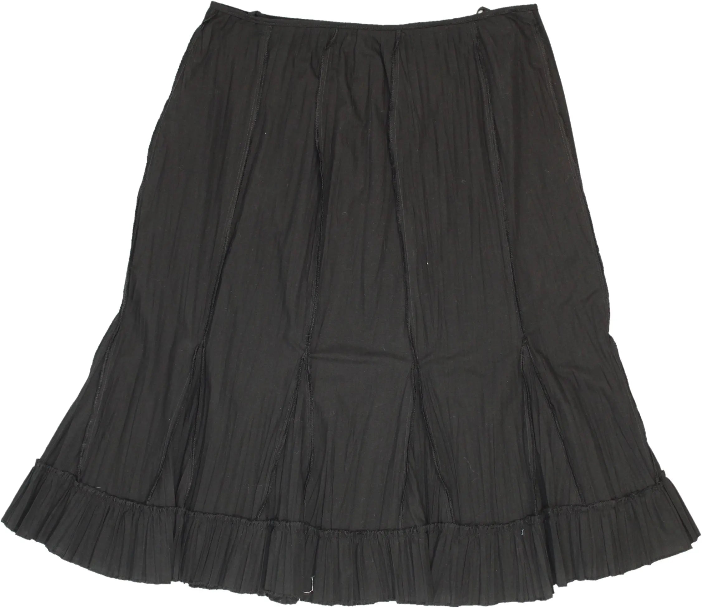 Pescara - Black Midi Skirt- ThriftTale.com - Vintage and second handclothing
