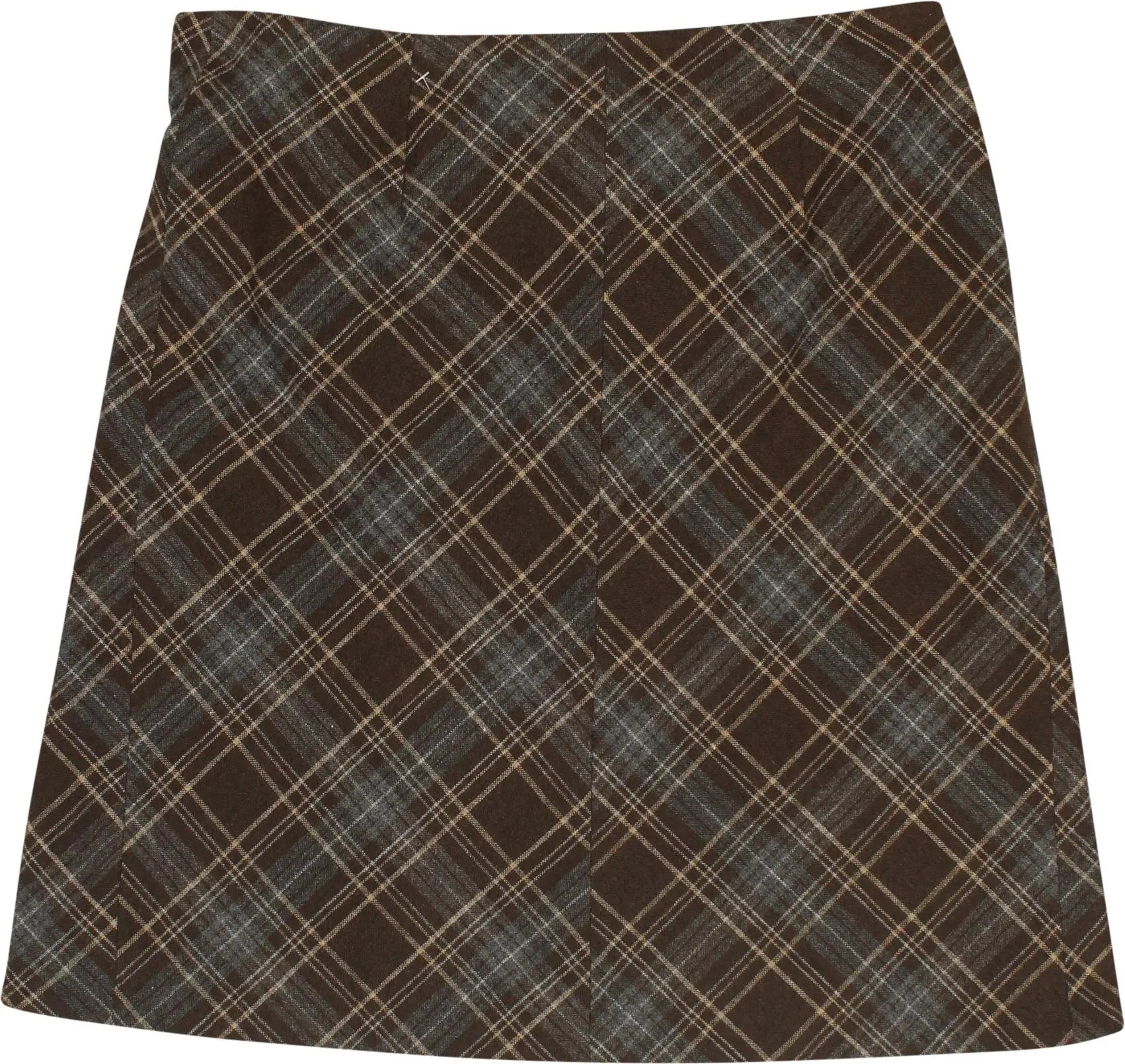 Pescara - Checkered wrap skirt- ThriftTale.com - Vintage and second handclothing