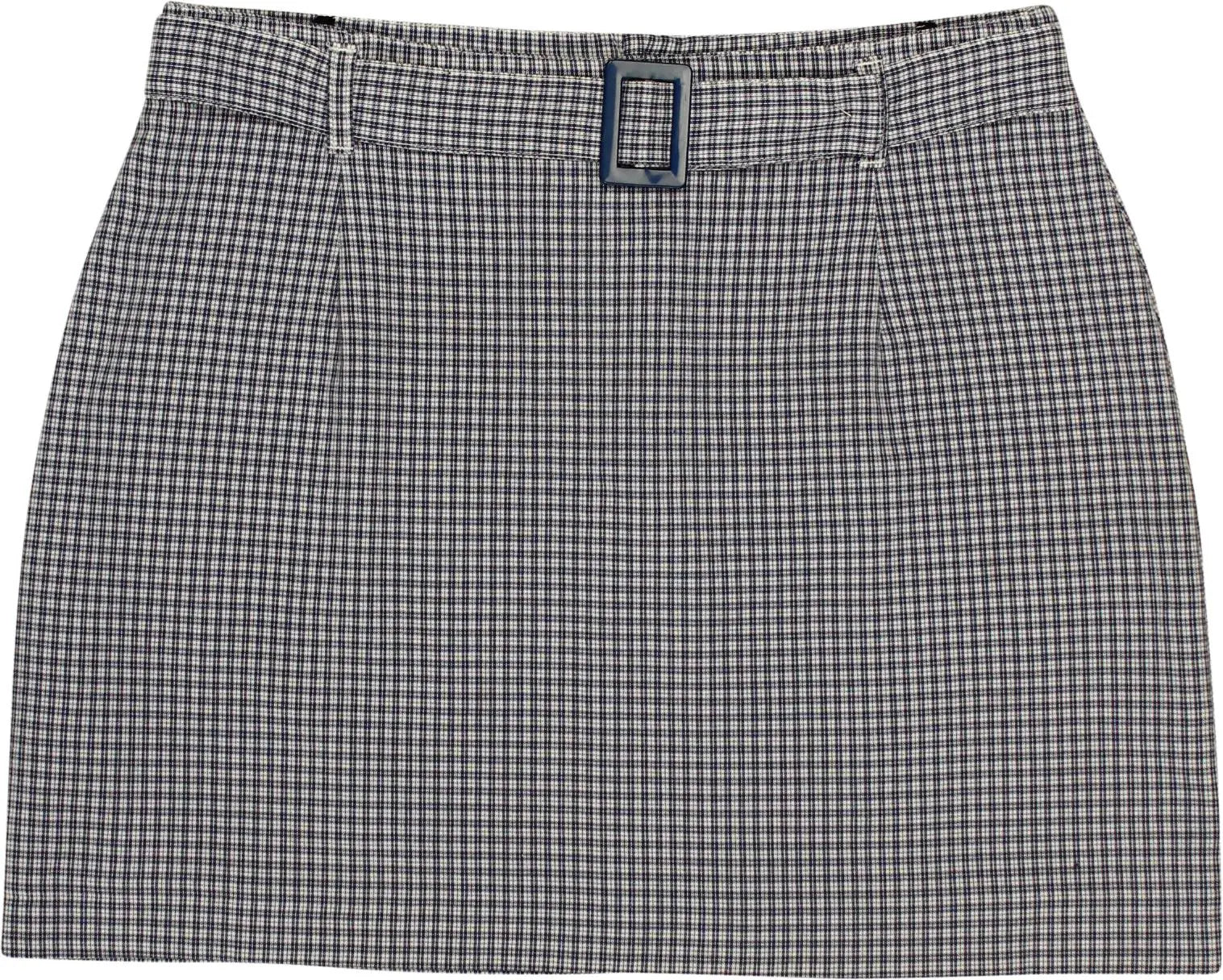 Pescara - Gingham Skirt- ThriftTale.com - Vintage and second handclothing