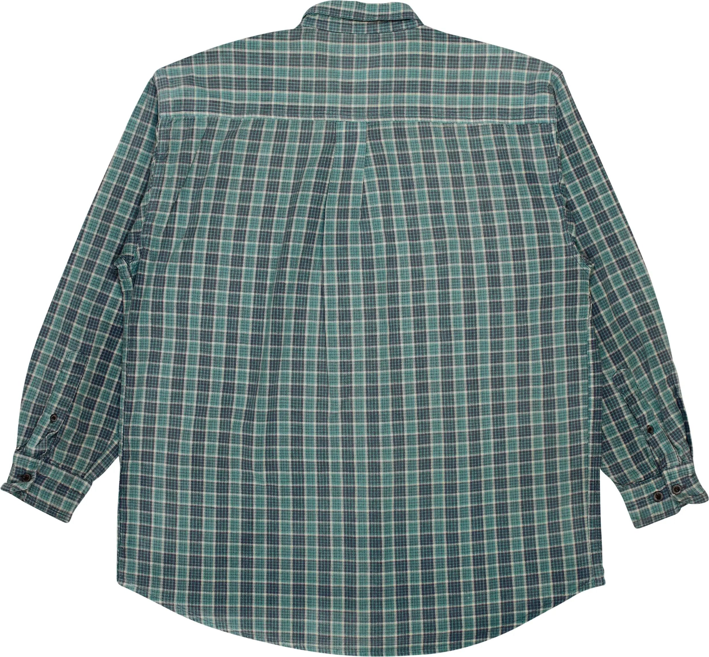 Petrol by Hein Gericke - Blue Checked Shirt- ThriftTale.com - Vintage and second handclothing