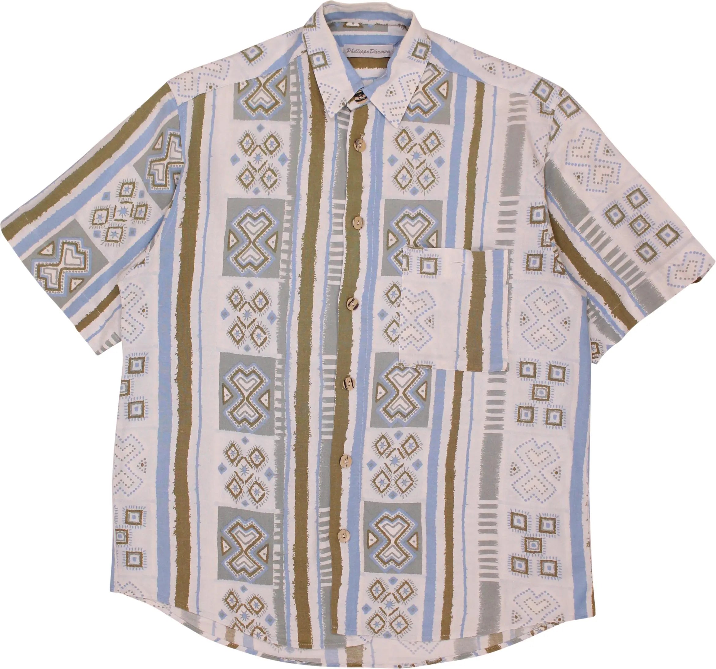 Phillippe D'armon - 90s Patterned Shirt- ThriftTale.com - Vintage and second handclothing