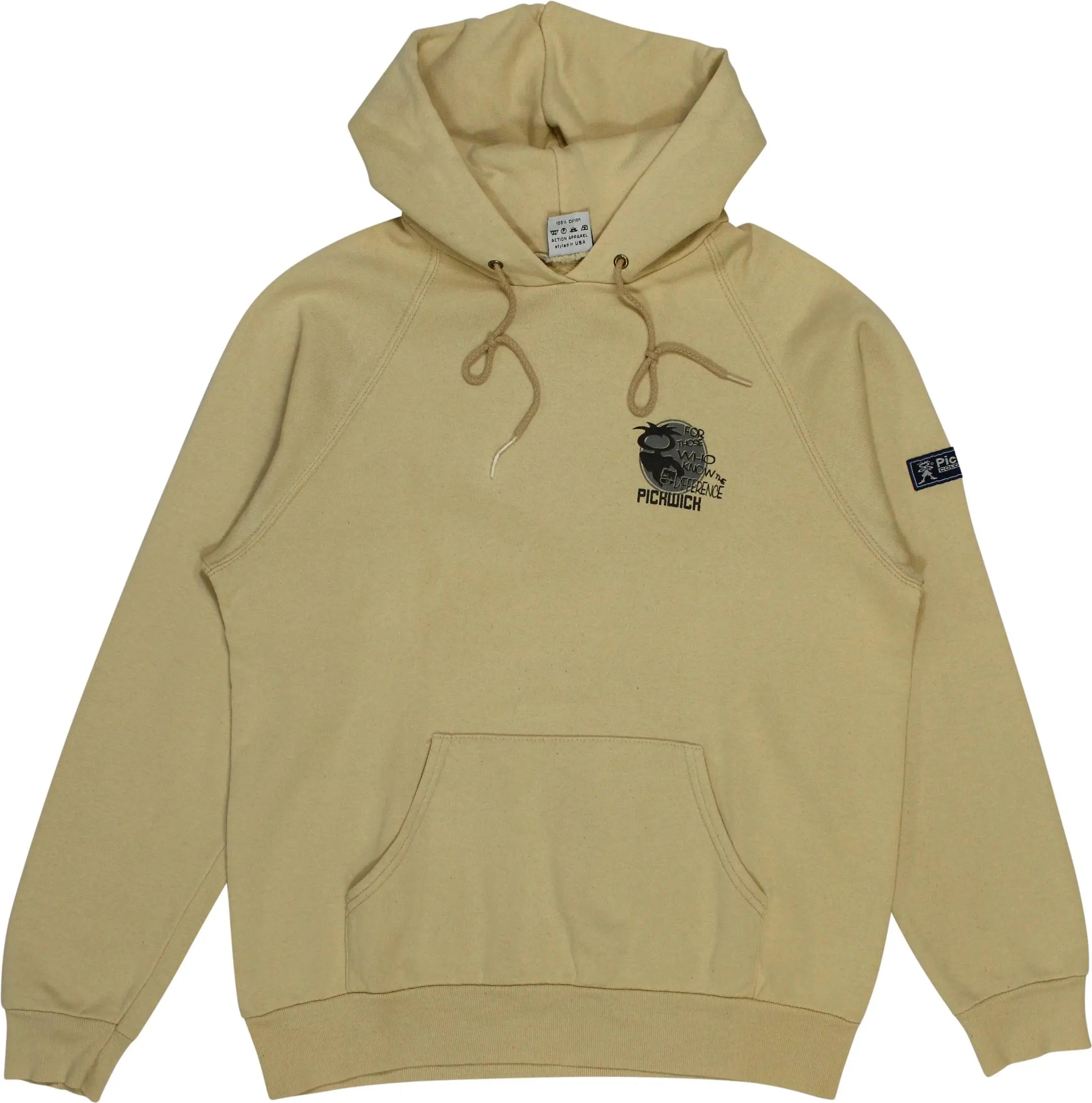 Pickwick - Beige Hoodie by Pickwick- ThriftTale.com - Vintage and second handclothing
