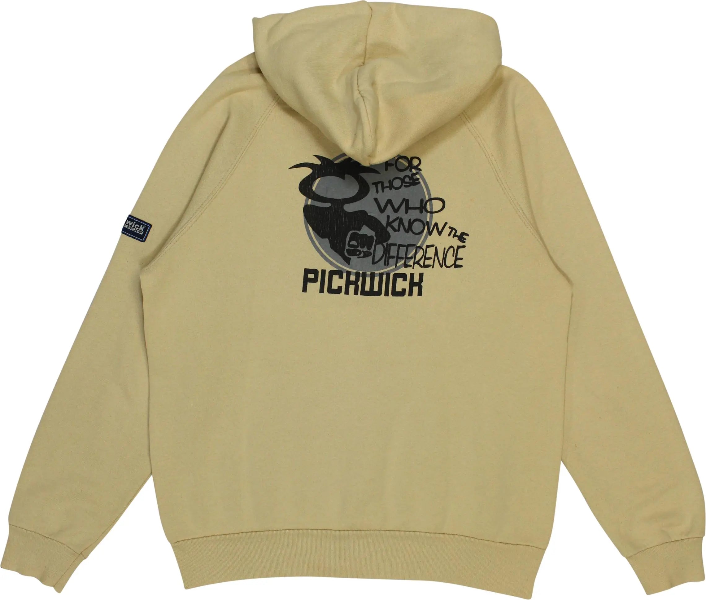 Pickwick - Beige Hoodie by Pickwick- ThriftTale.com - Vintage and second handclothing