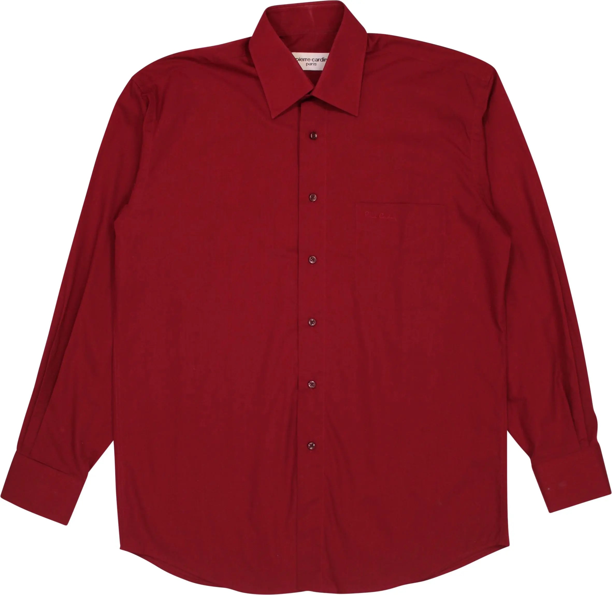 Red Dressed Shirt by Pierre Cardin | ThriftTale