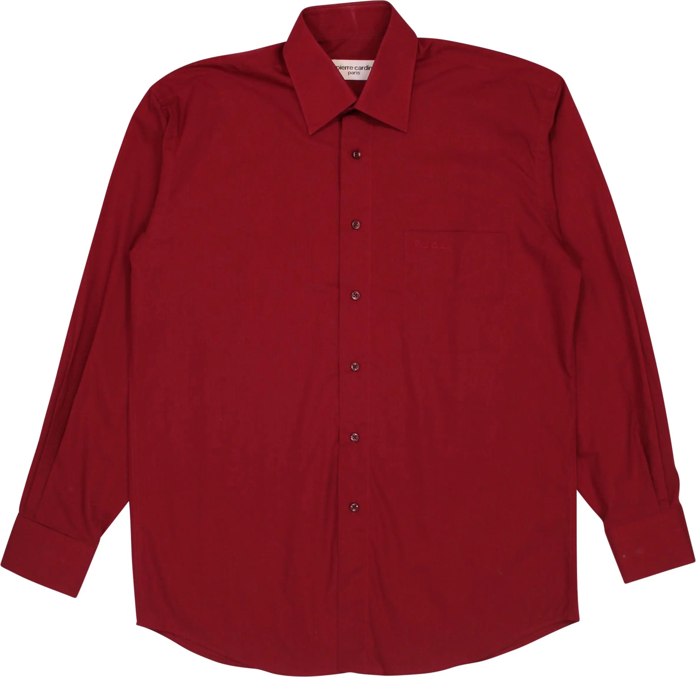 Pierre Cardin - Red Dressed Shirt by Pierre Cardin- ThriftTale.com - Vintage and second handclothing