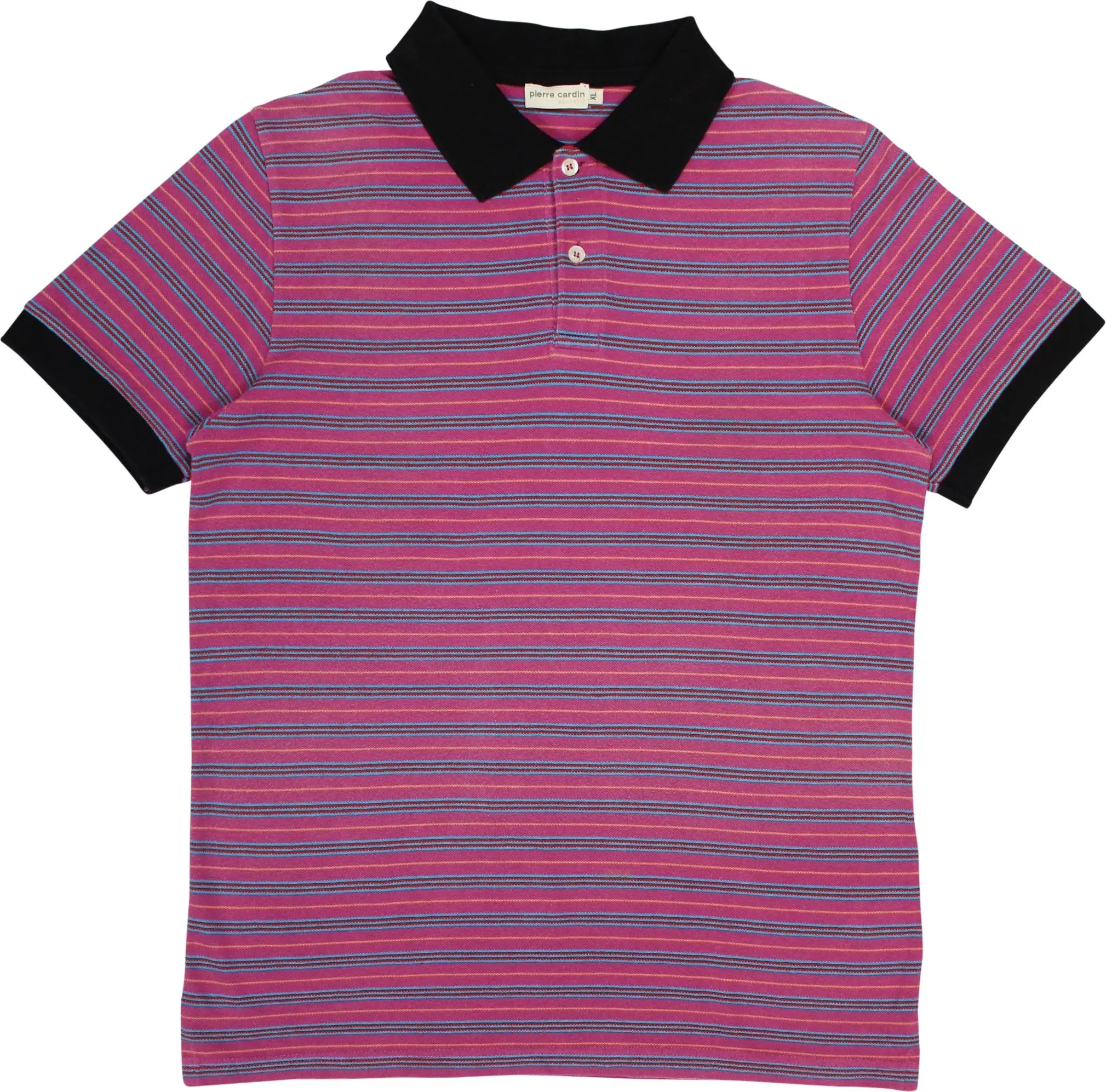 Pierre Cardin - Striped Polo Shirt by Pierre Cardin Sport Active- ThriftTale.com - Vintage and second handclothing