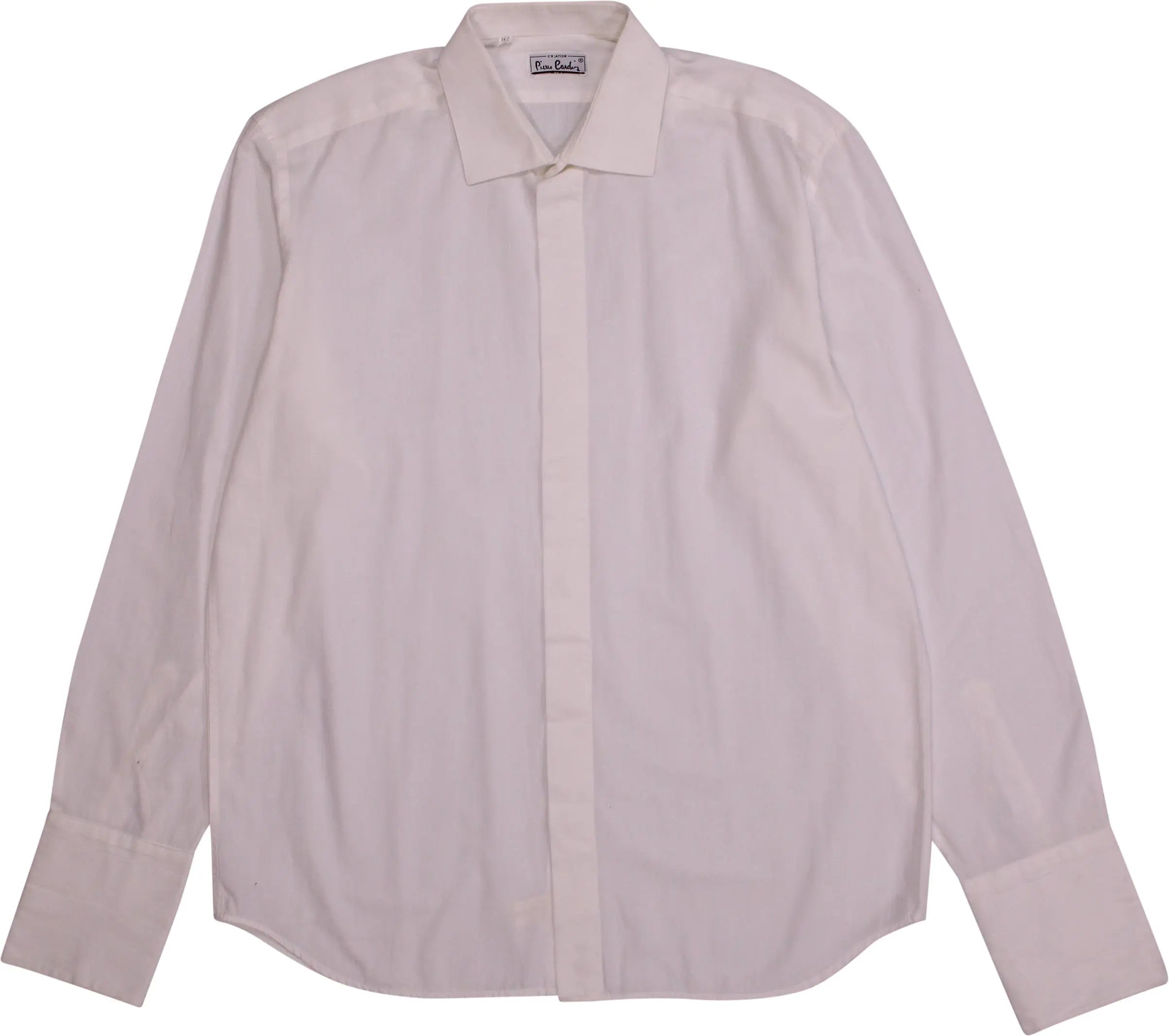 Pierre Cardin - White Shirt by Creation Pierre Cardin- ThriftTale.com - Vintage and second handclothing