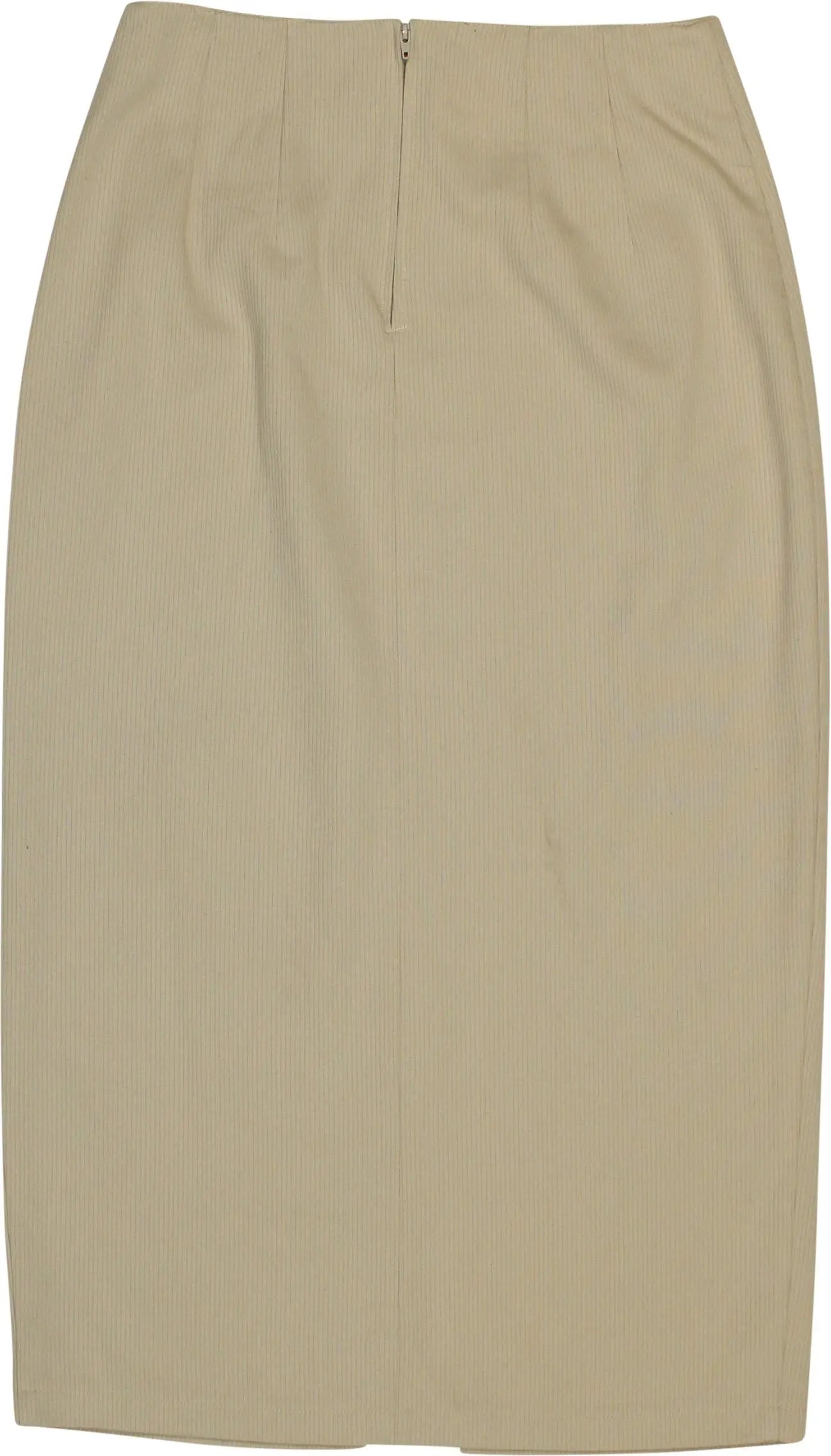 Pimkie - Beige ribbed pencil skirt- ThriftTale.com - Vintage and second handclothing