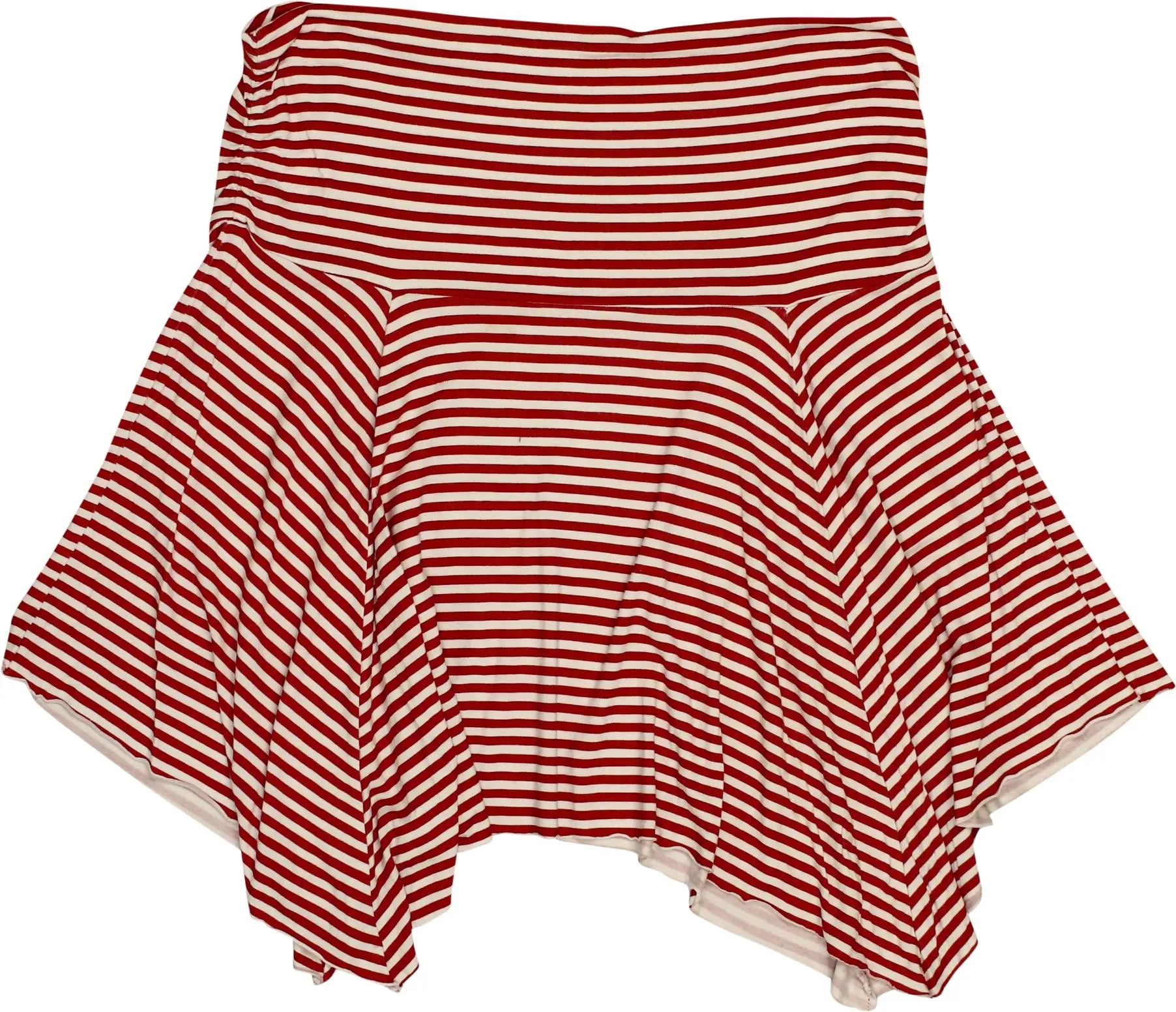 Pinkapple - Striped Skirt- ThriftTale.com - Vintage and second handclothing