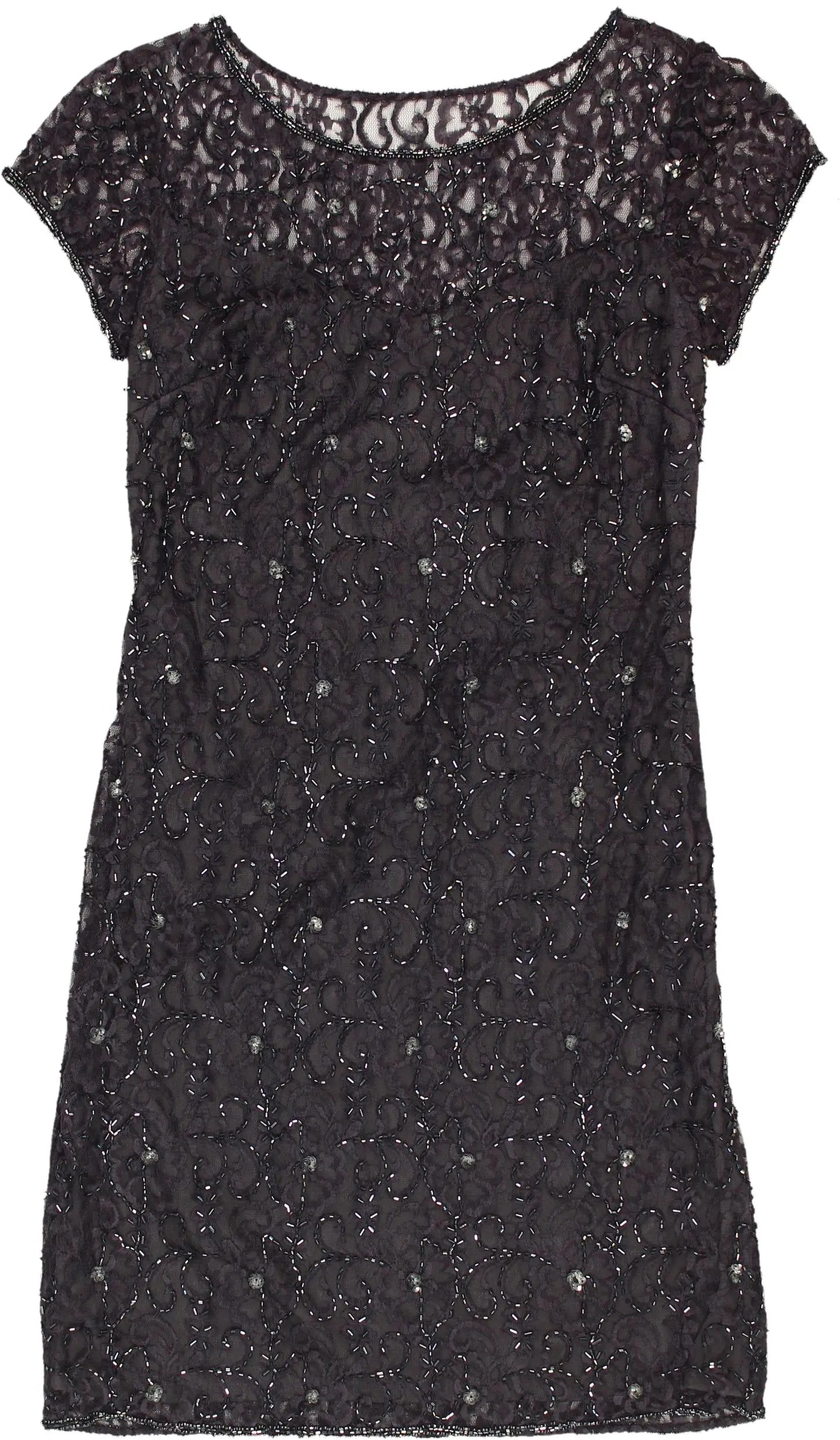 Pisarro Nights - Lace Dress with Beads- ThriftTale.com - Vintage and second handclothing