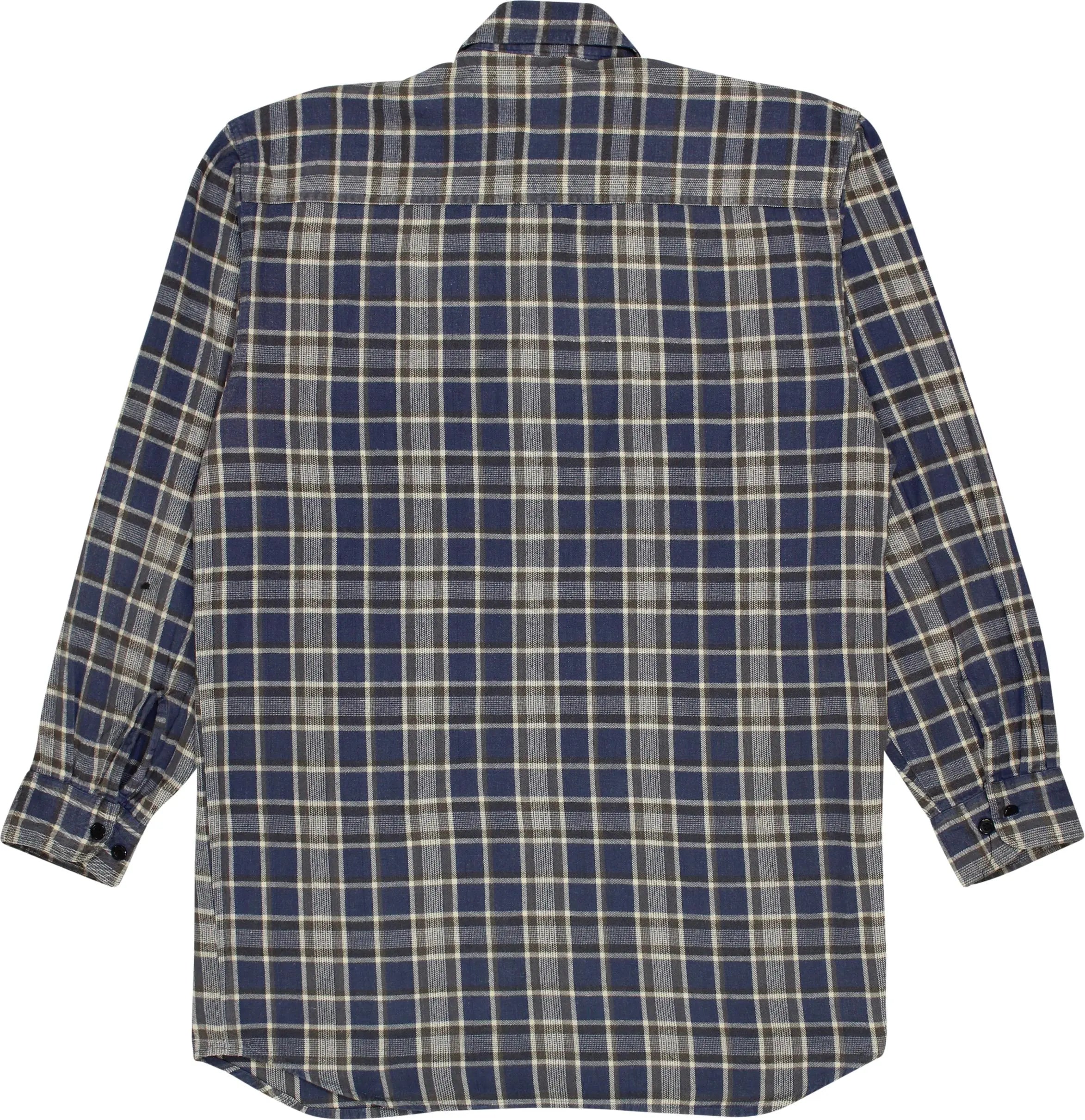 Planam - Checkered Flannel Shirt- ThriftTale.com - Vintage and second handclothing