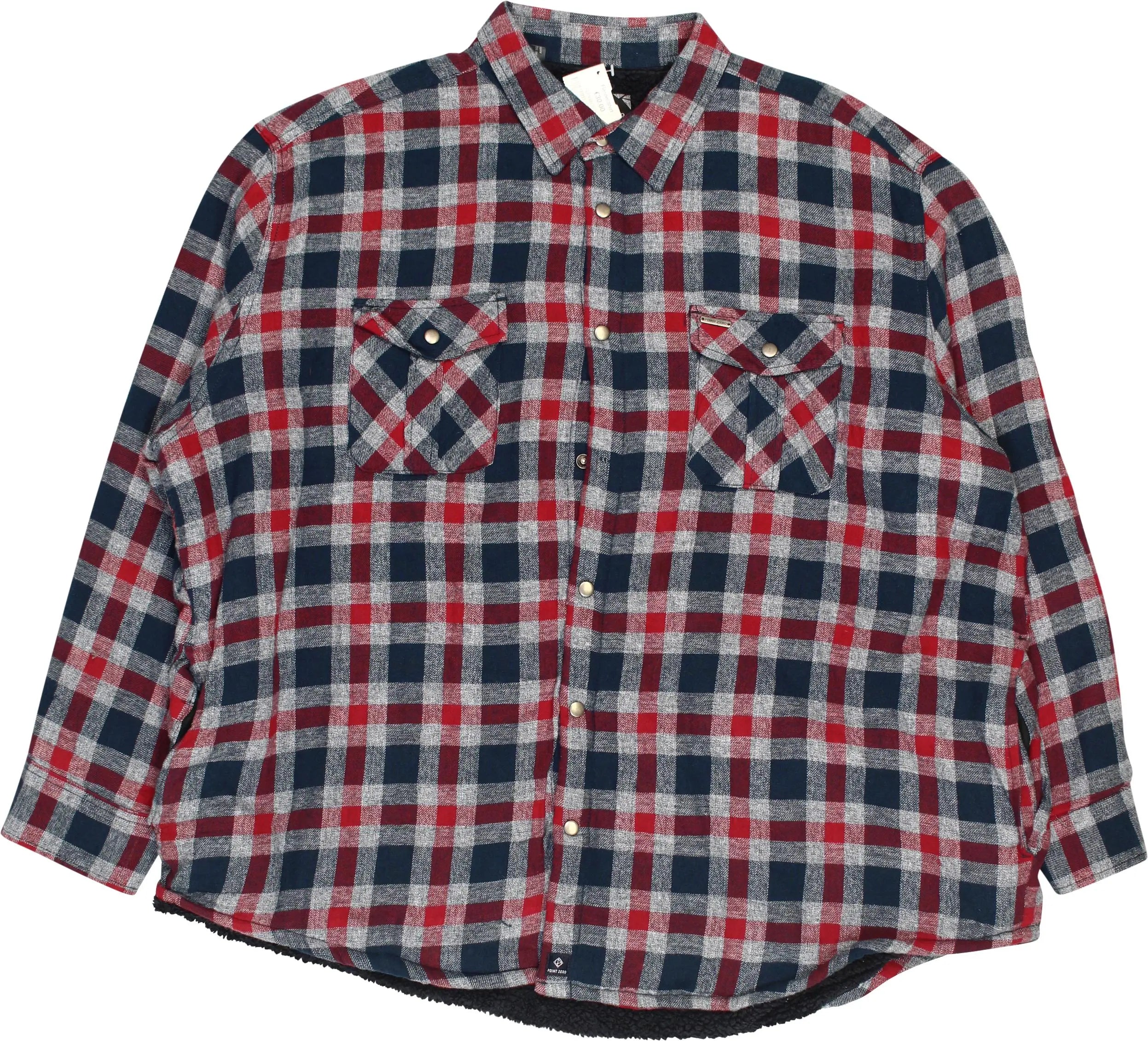 Point Zero - Teddy Flannel- ThriftTale.com - Vintage and second handclothing