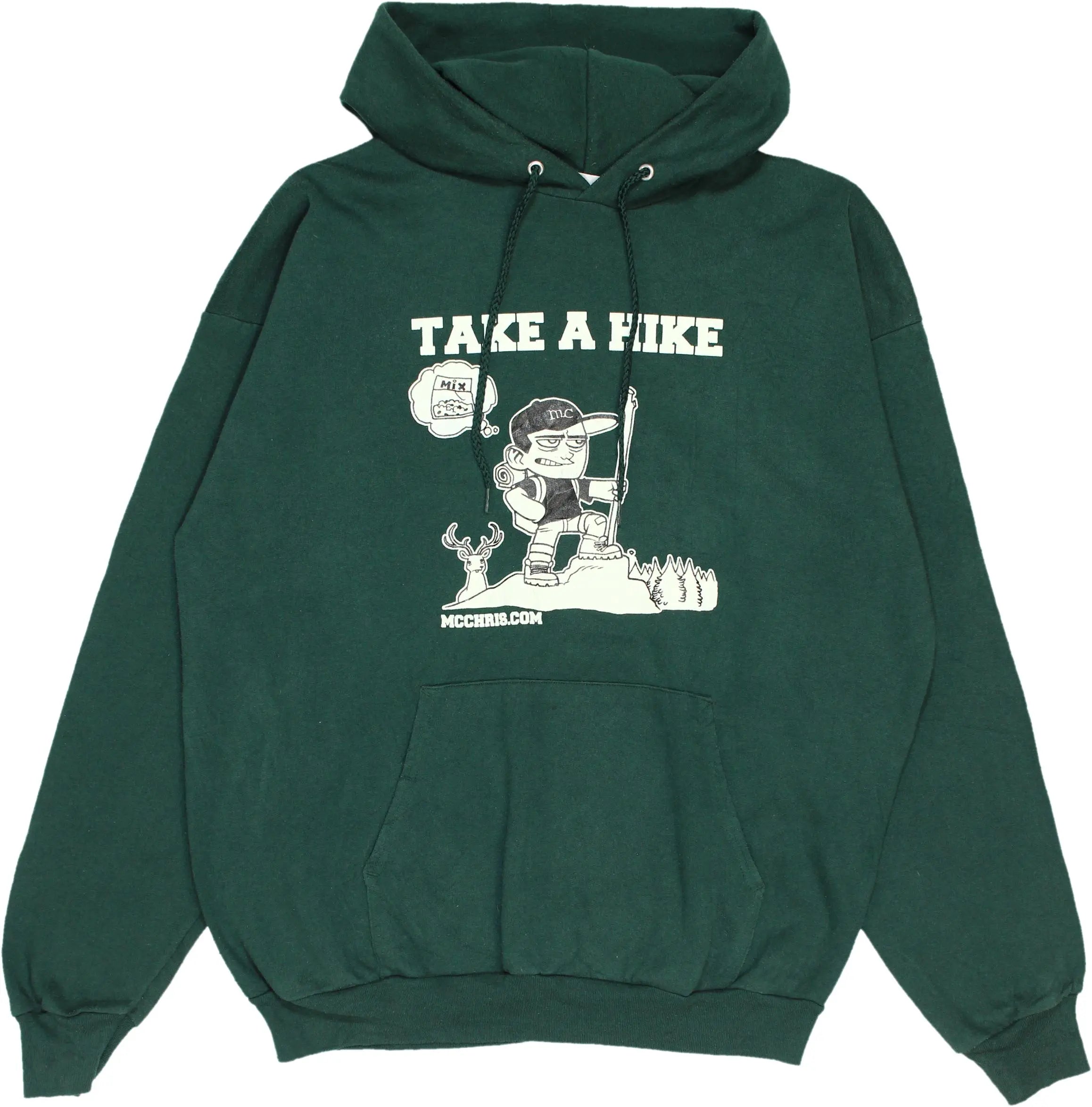 Port and Company - MC Chris Take a Hike Hoodie- ThriftTale.com - Vintage and second handclothing
