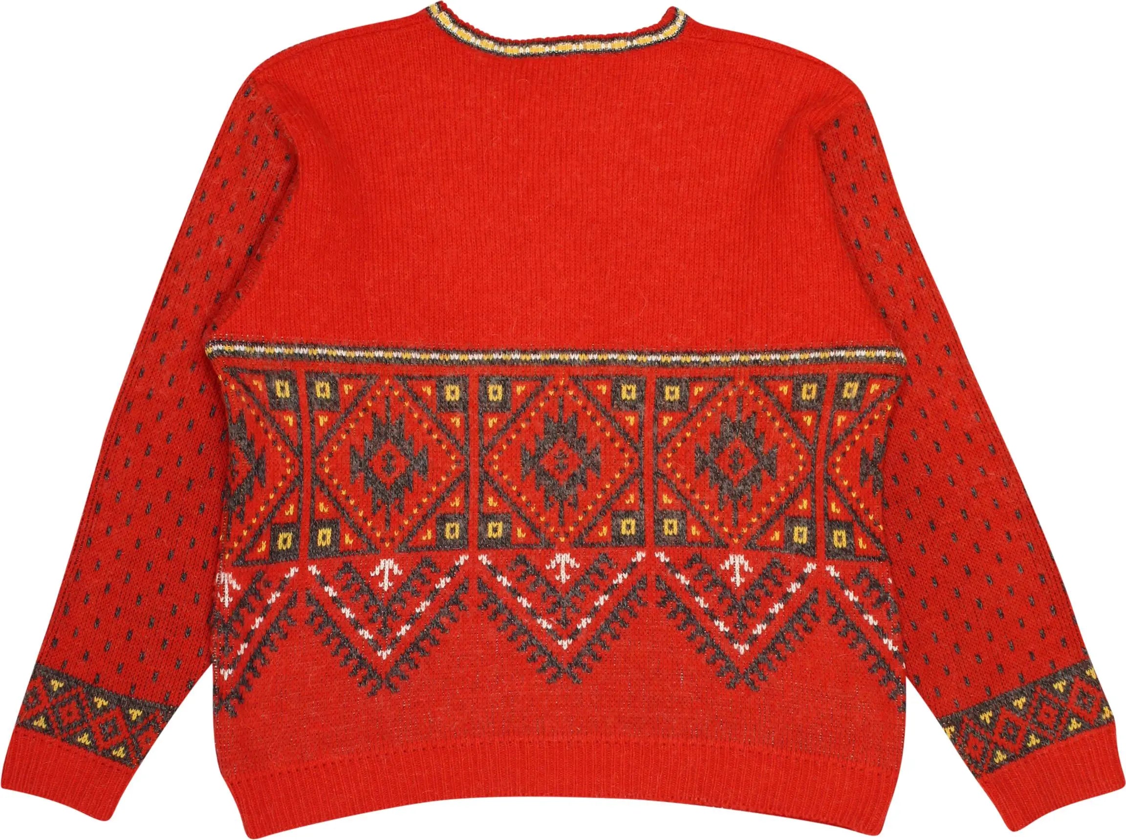 Portobello's - Wool Blend Patterned Jumper- ThriftTale.com - Vintage and second handclothing
