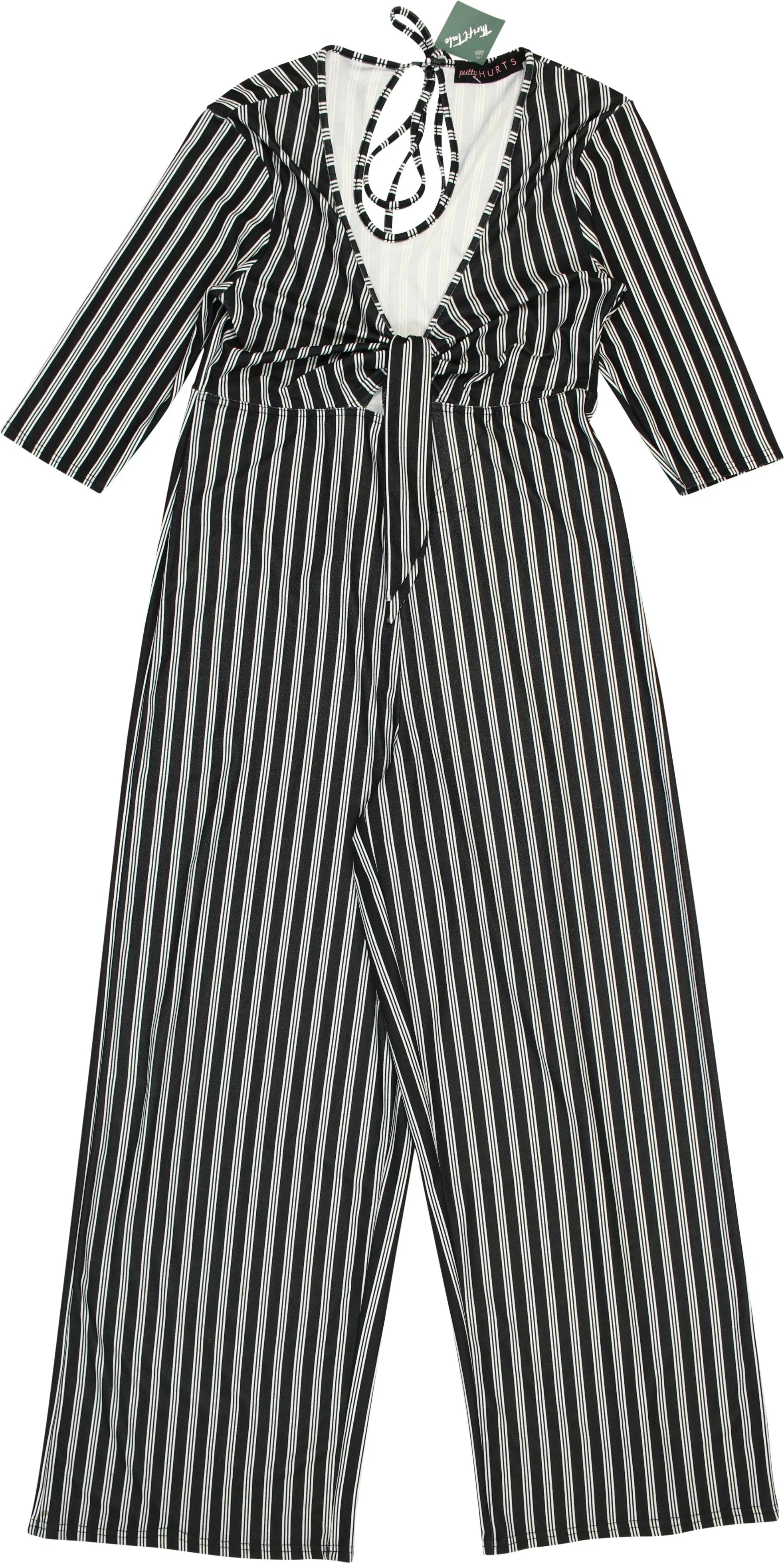 Pretty Hurts - Striped Jumpsuit- ThriftTale.com - Vintage and second handclothing