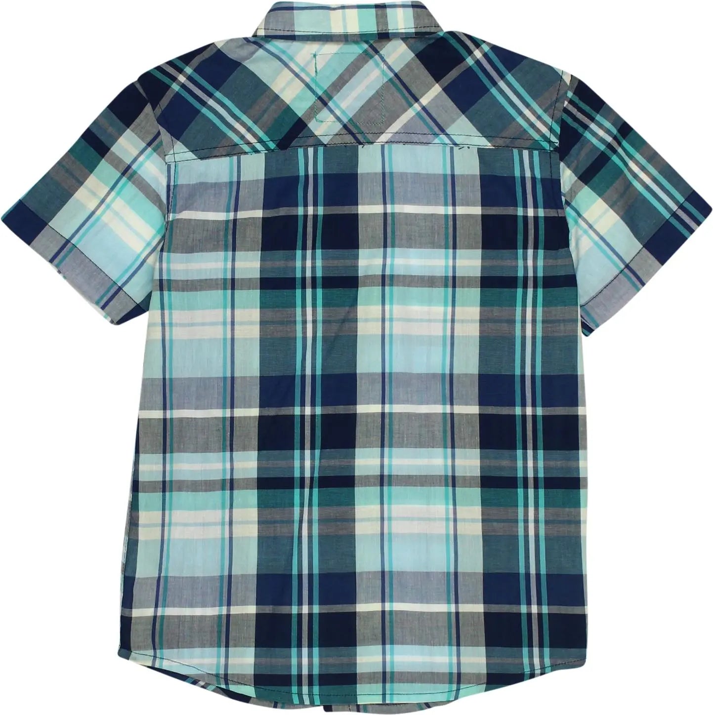 Primark - Blue Short Sleeve Shirt- ThriftTale.com - Vintage and second handclothing