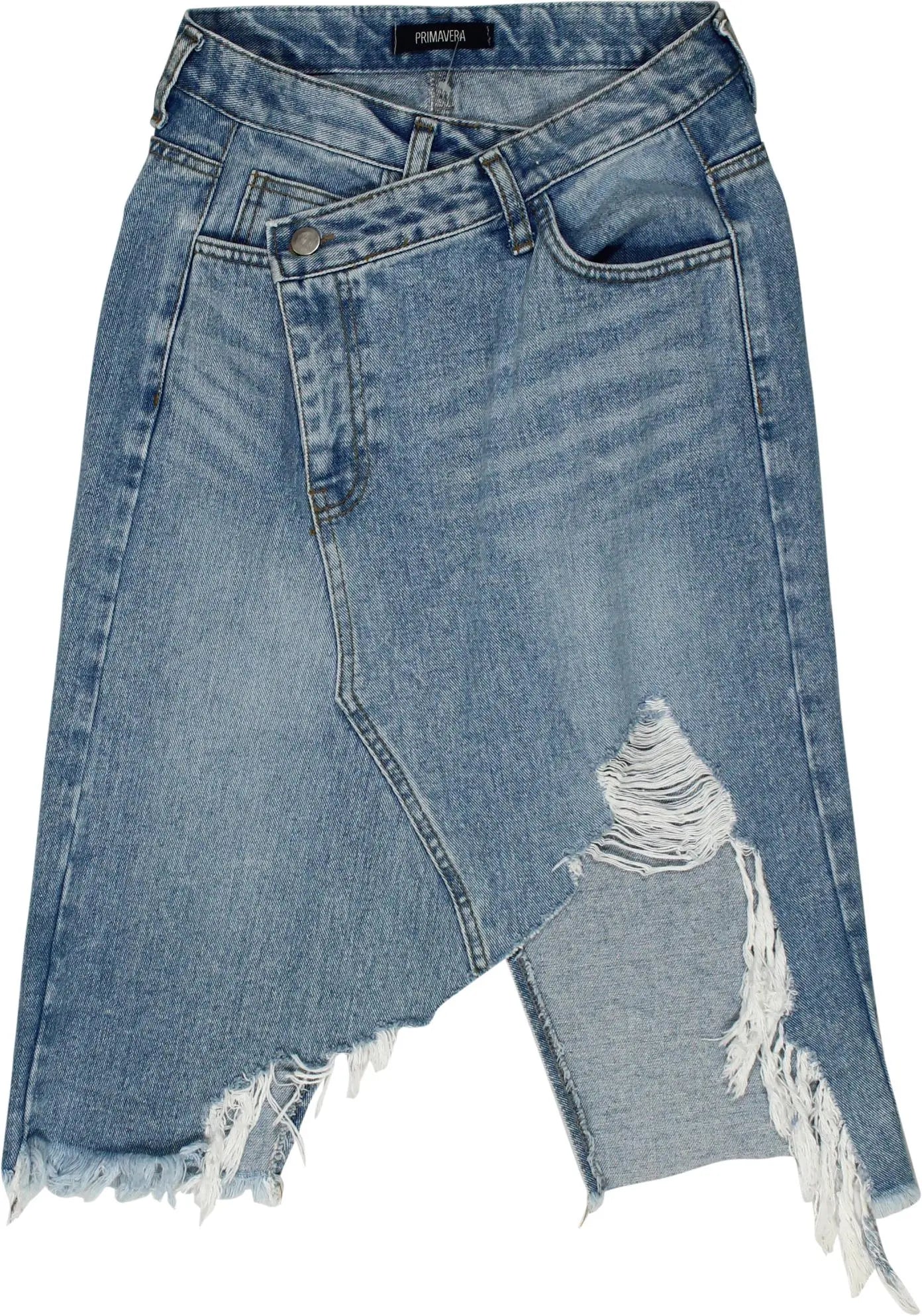 Primavera - Denim Skirt- ThriftTale.com - Vintage and second handclothing