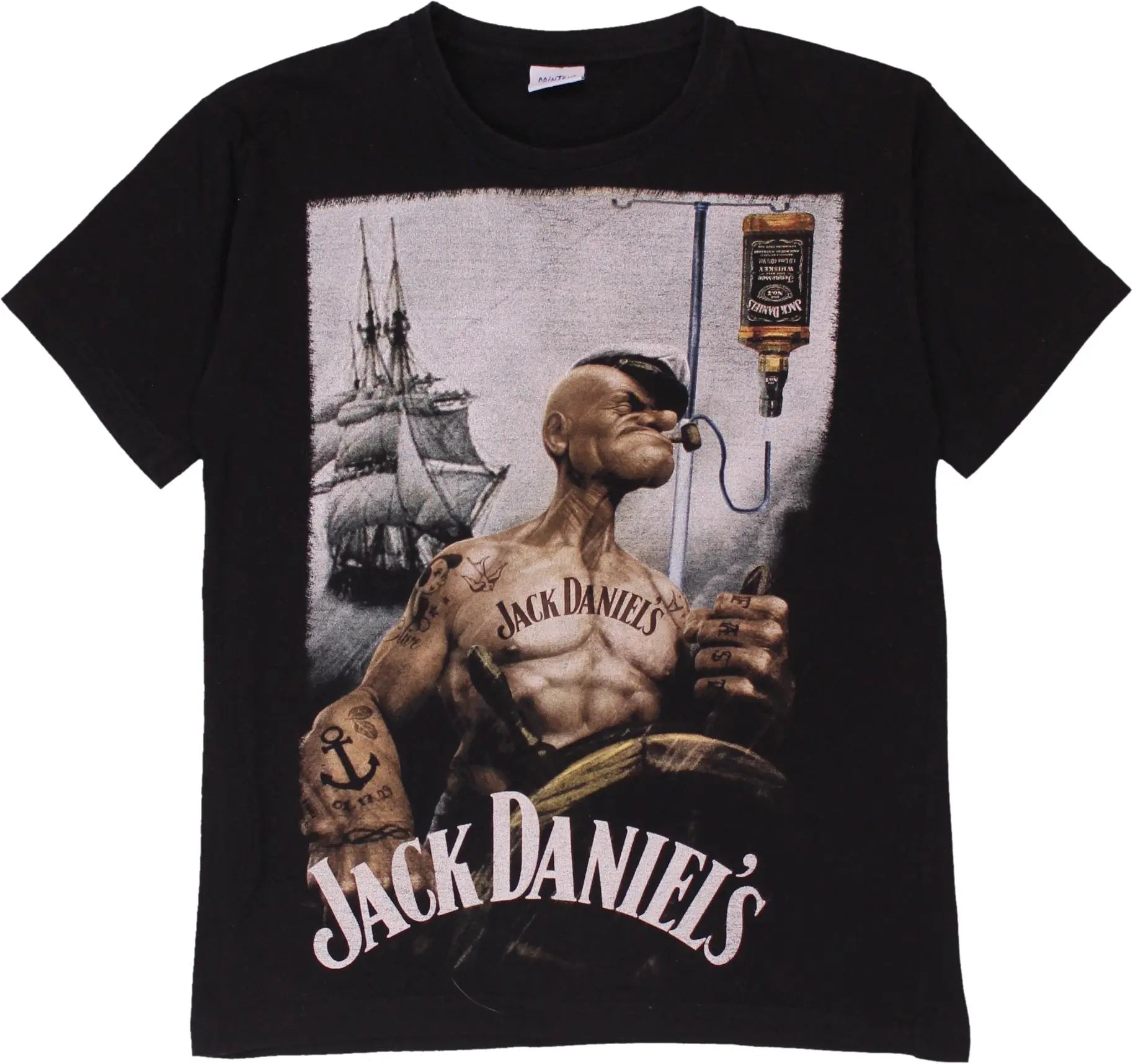 Printex - Jack Daniels Print T-shirt- ThriftTale.com - Vintage and second handclothing