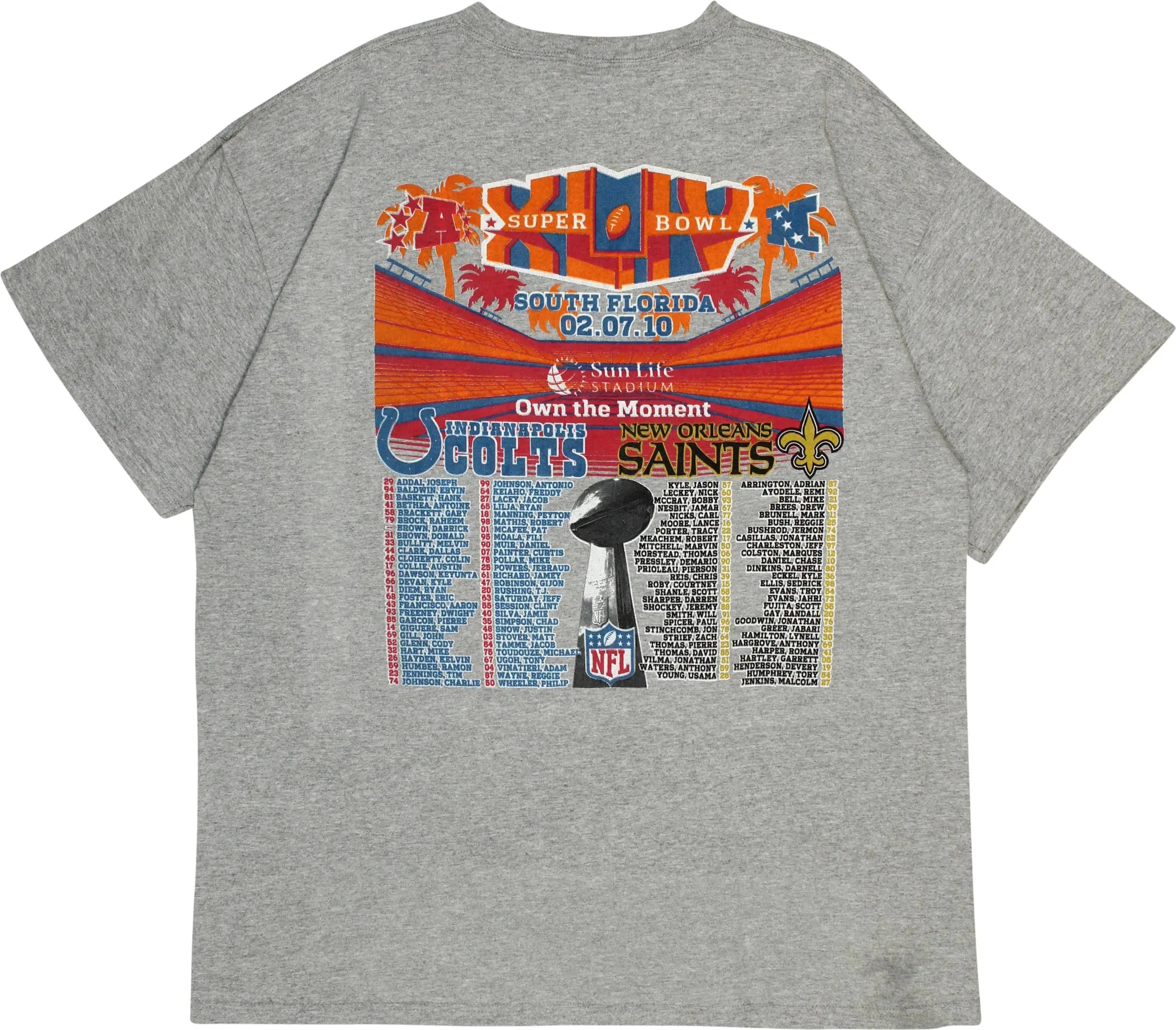 Pro Weight - Super Bowl 2010 T-Shirt- ThriftTale.com - Vintage and second handclothing