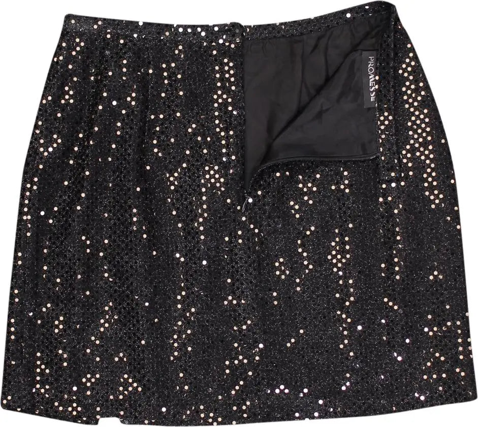 Promesse - Sequin Mini Skirt- ThriftTale.com - Vintage and second handclothing
